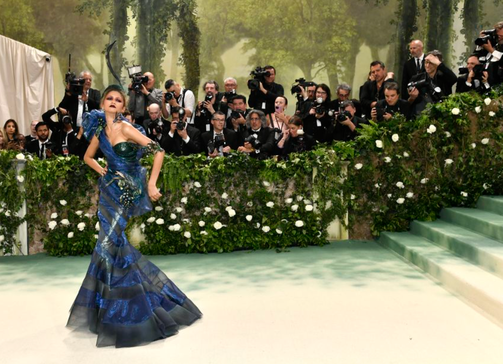 Timeless Elegance and Gothic Glamour: Met Gala's Garden of Time