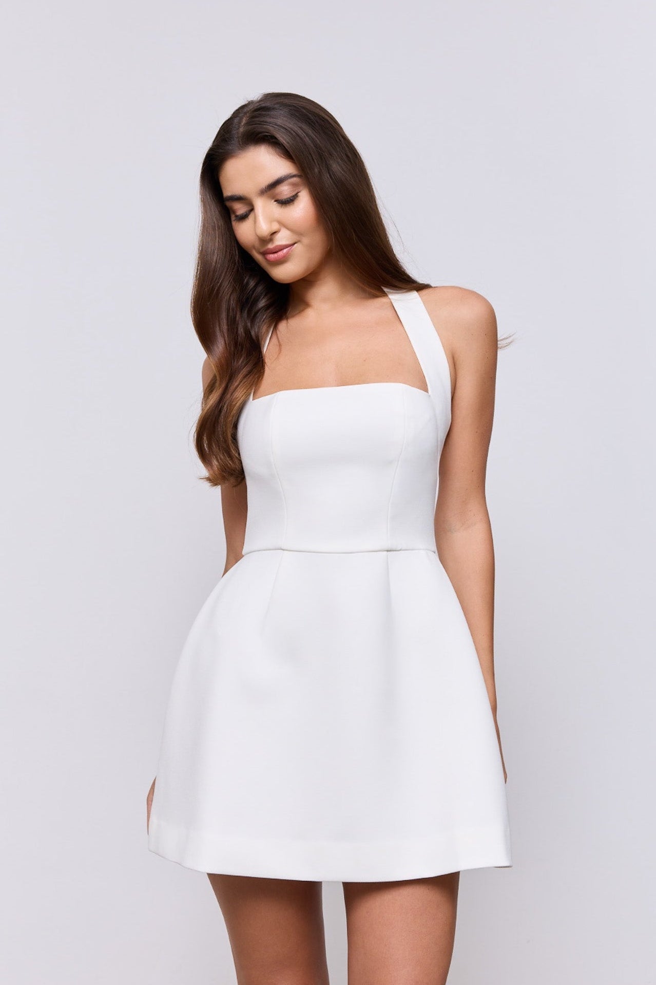 white dress structured Structured Mini Dress – Odd Muse