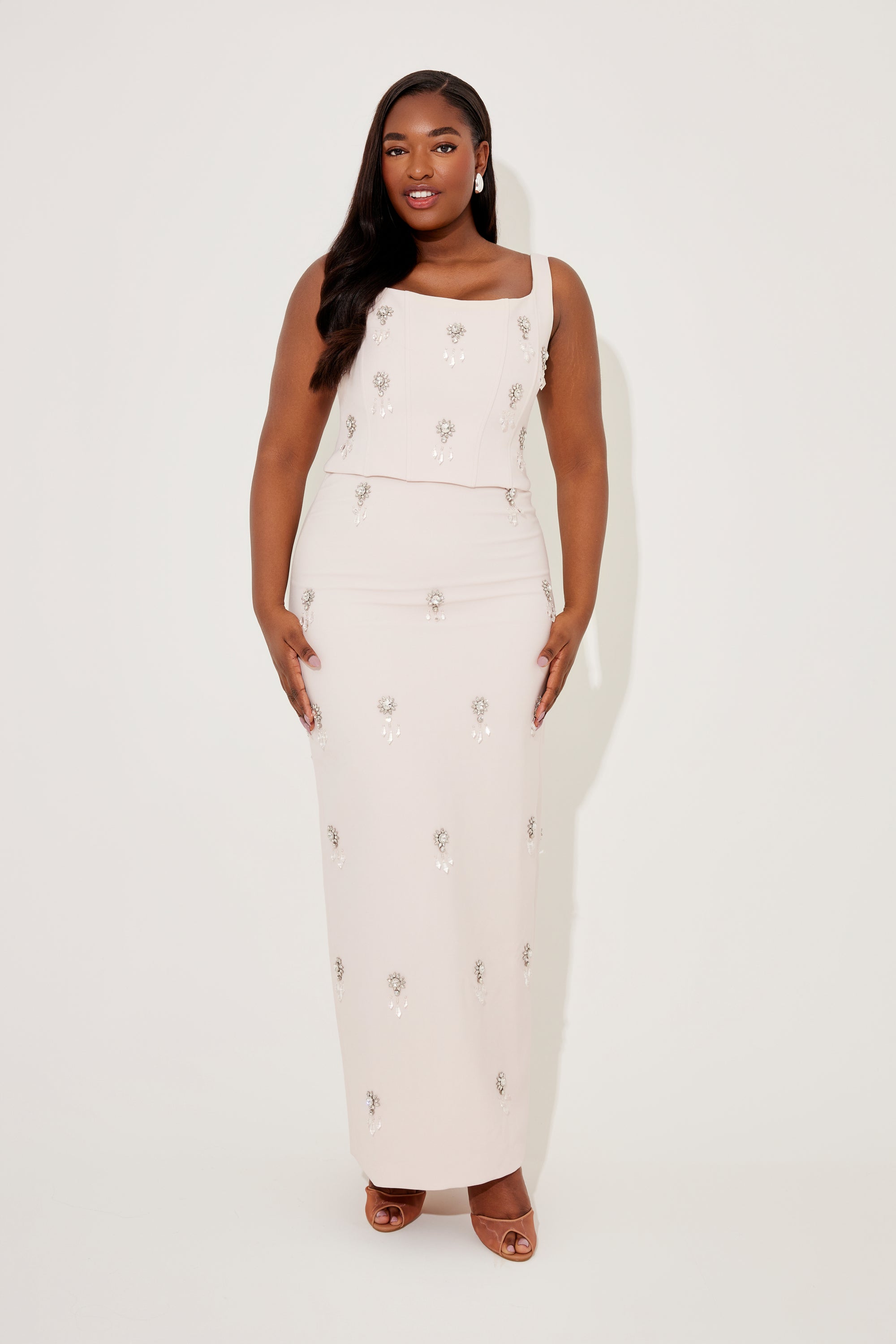 The Ultimate Muse Crystal Maxi Skirt