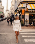The Ultimate Muse Split Sleeve Mini Dress | White