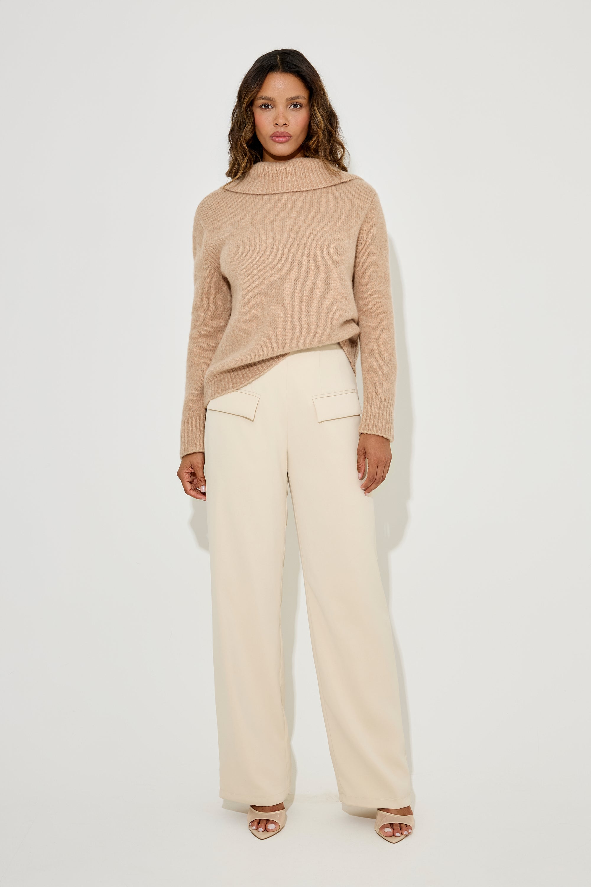 Wool Low Back Knitted Jumper