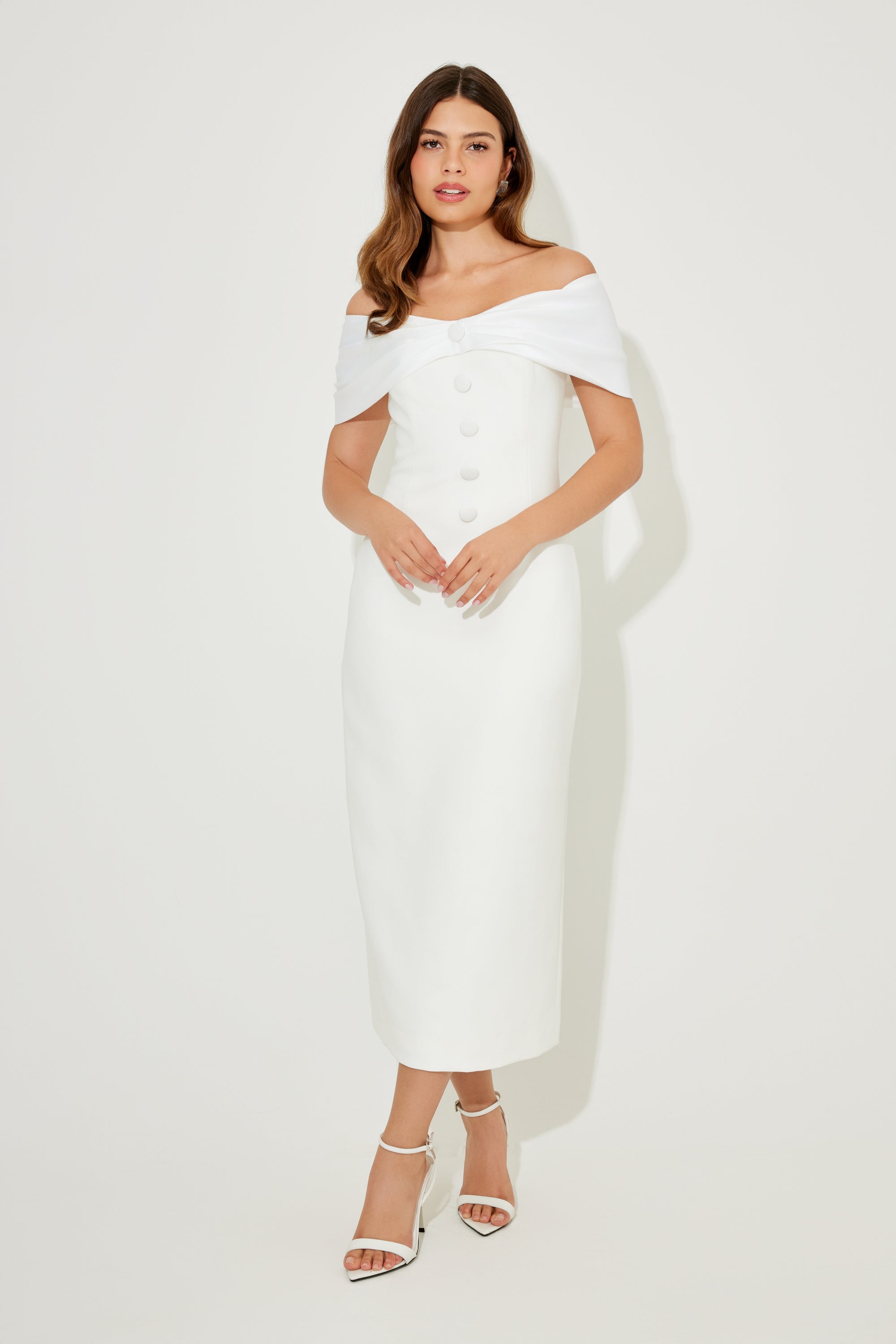 The Ultimate Muse Bow Midi Dress