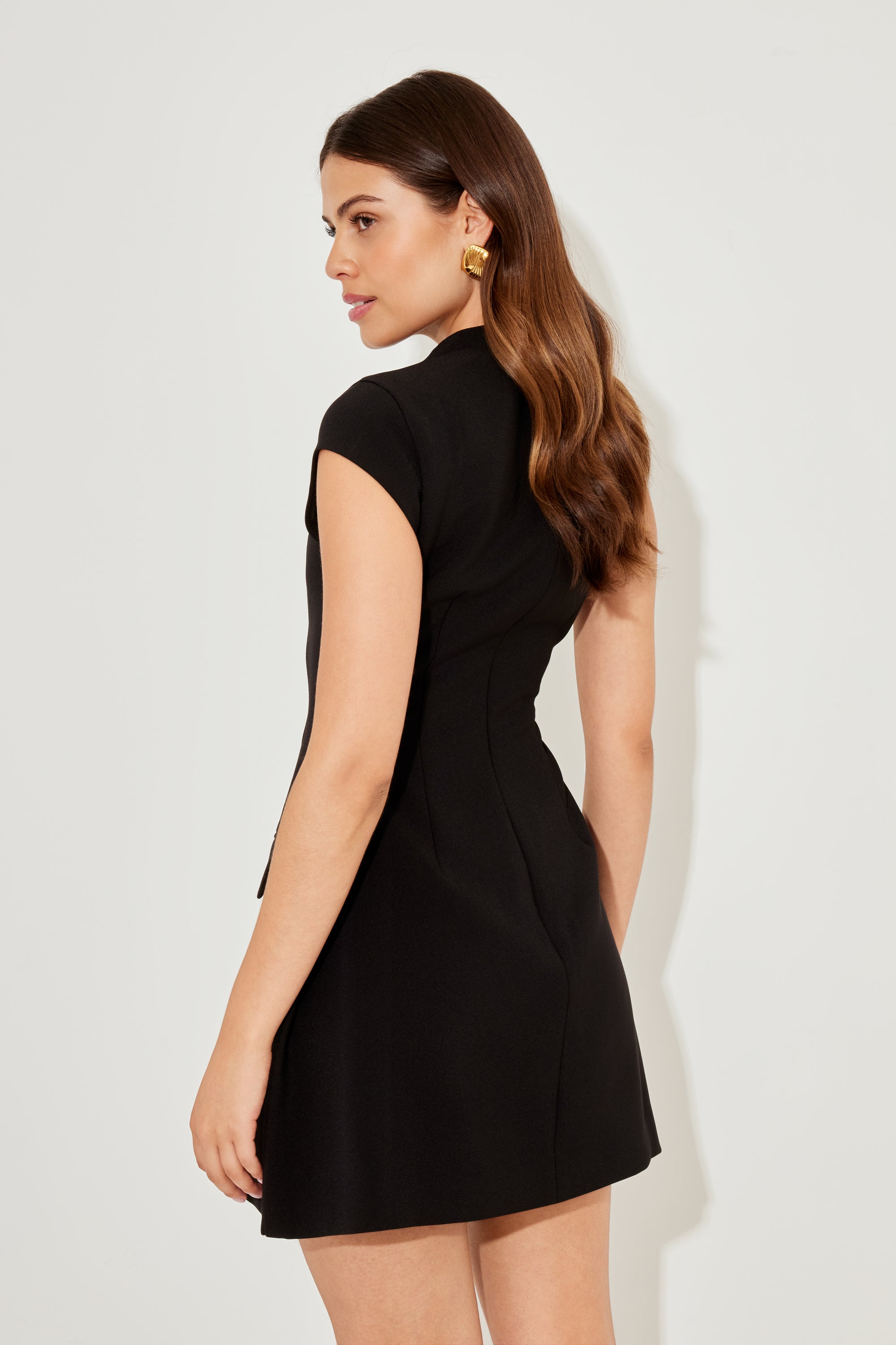 The Ultimate Muse Cap Sleeve Mini Dress