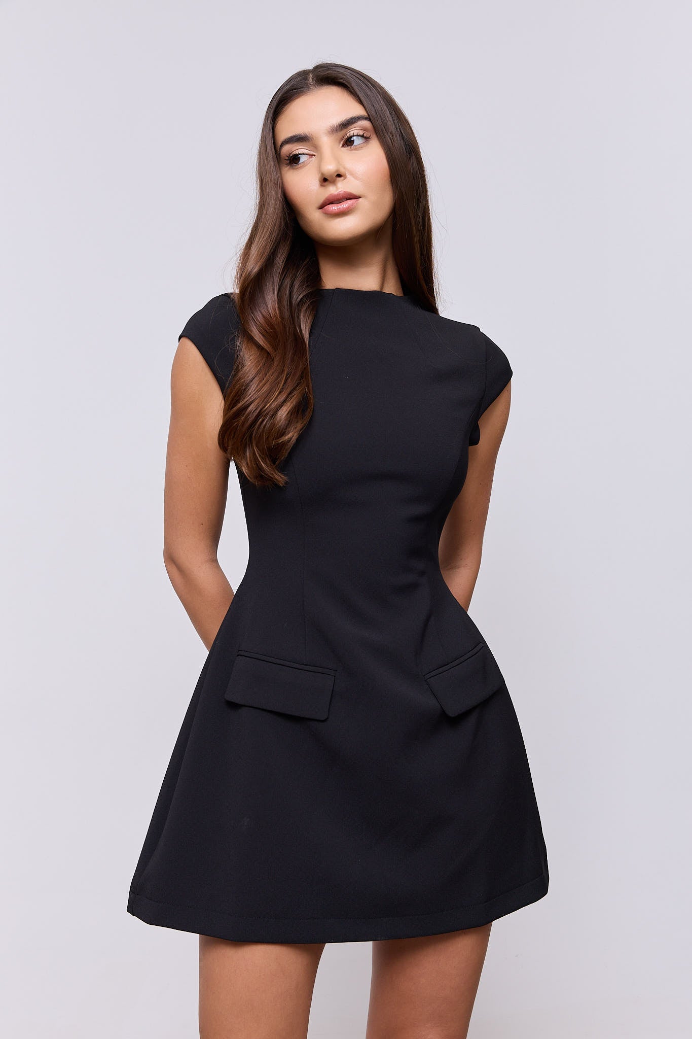 Cap Sleeve Mini Dress
