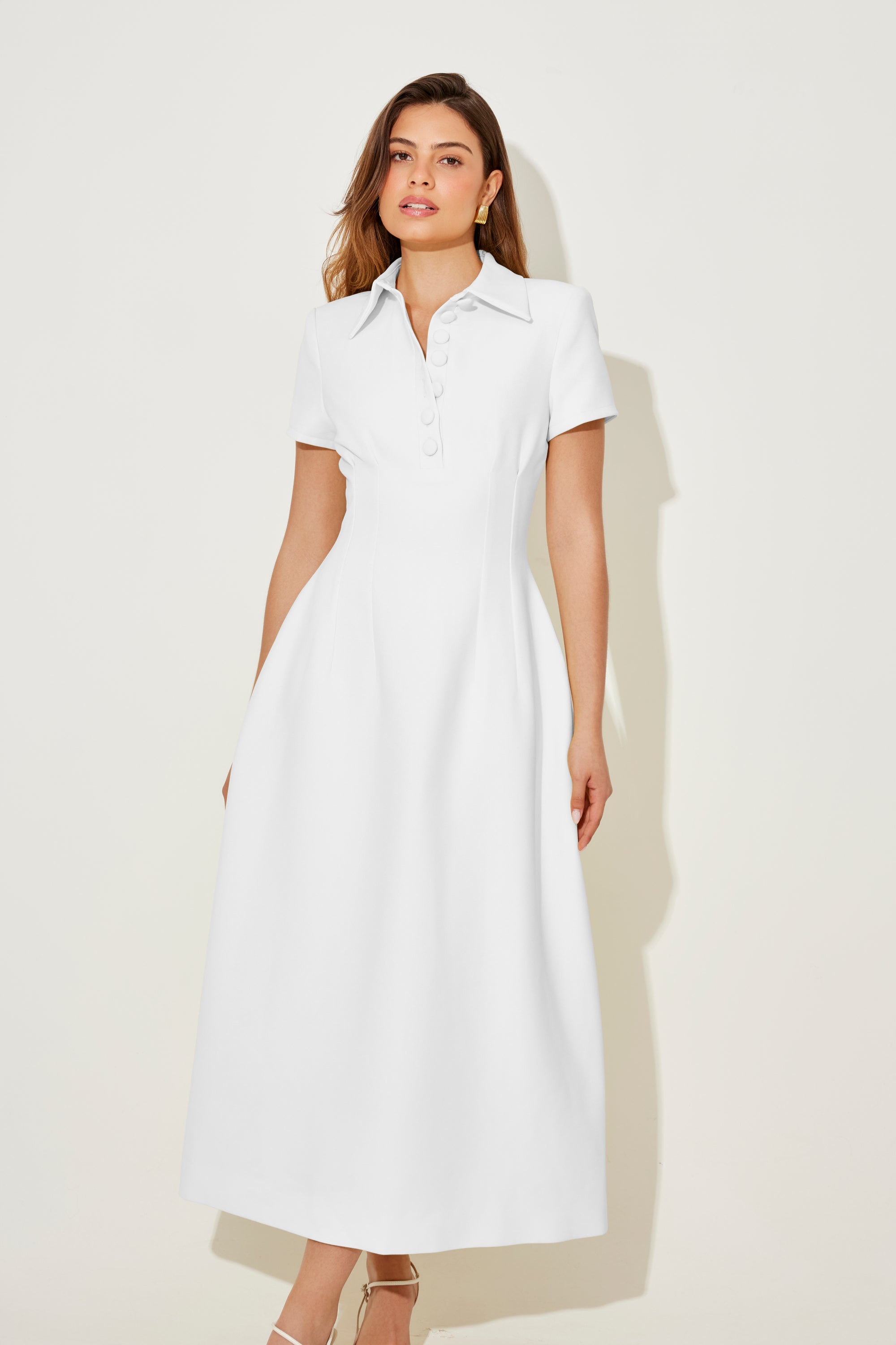 The Ultimate Muse Collared Midi Dress