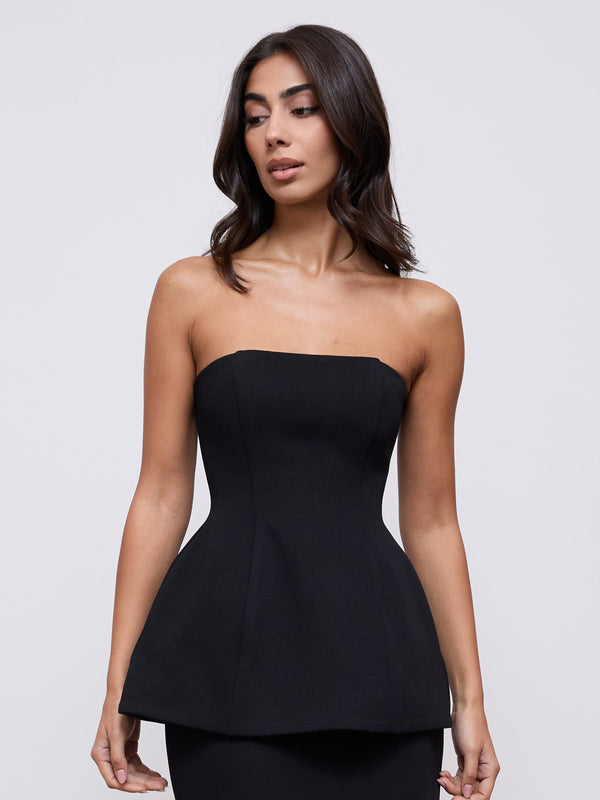 Cotton Mix Peplum Top