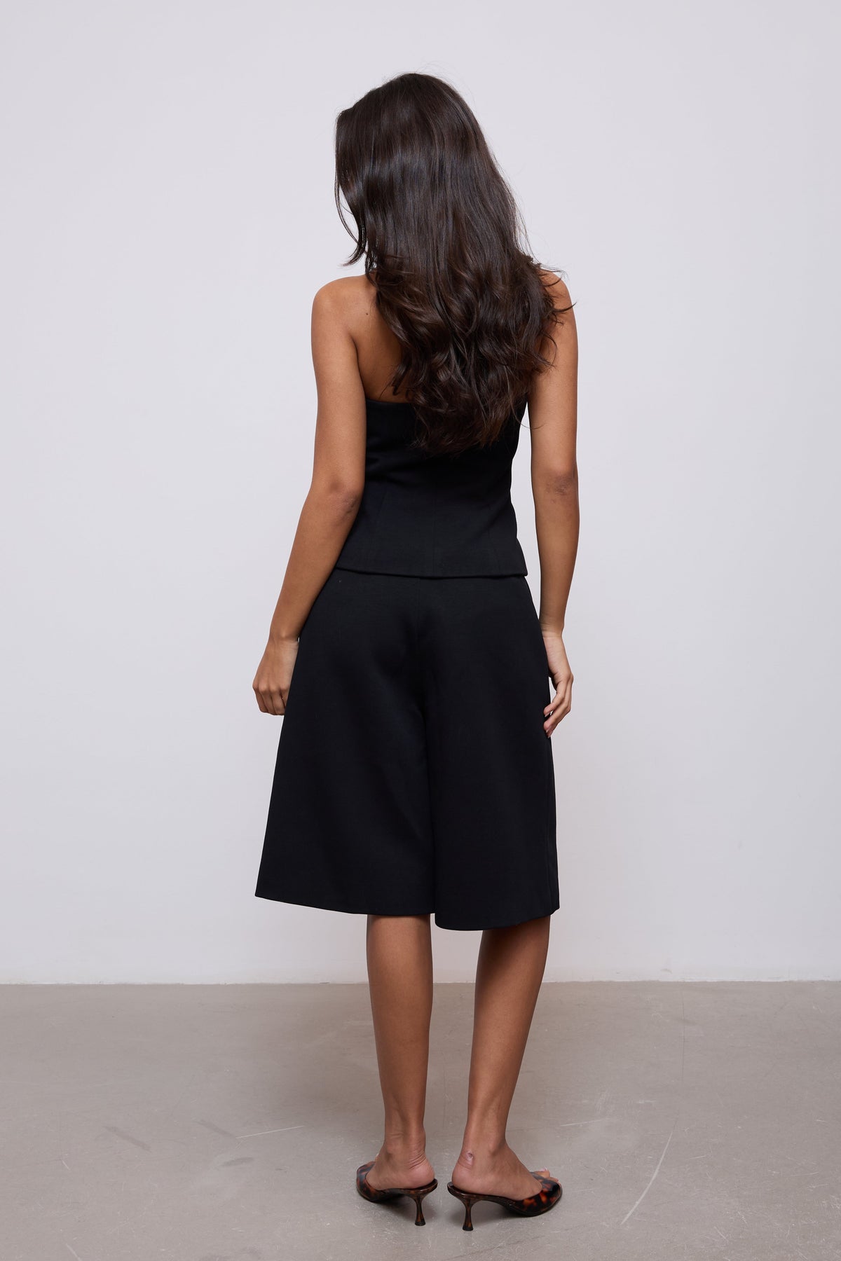 Cotton Mix Long Line Shorts