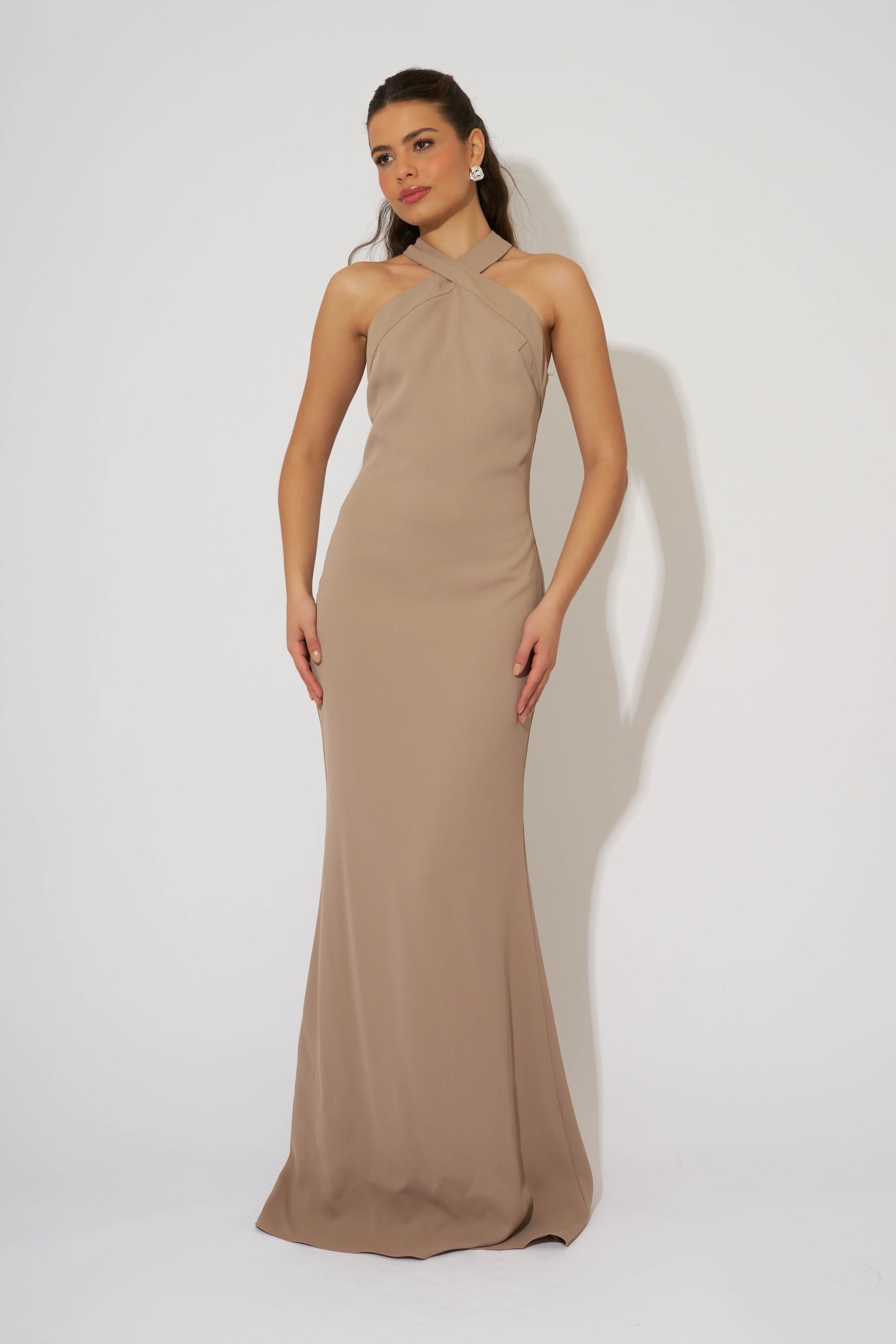 cross halter neck maxi dress Cross Halter Neck Maxi Dress – Odd Muse