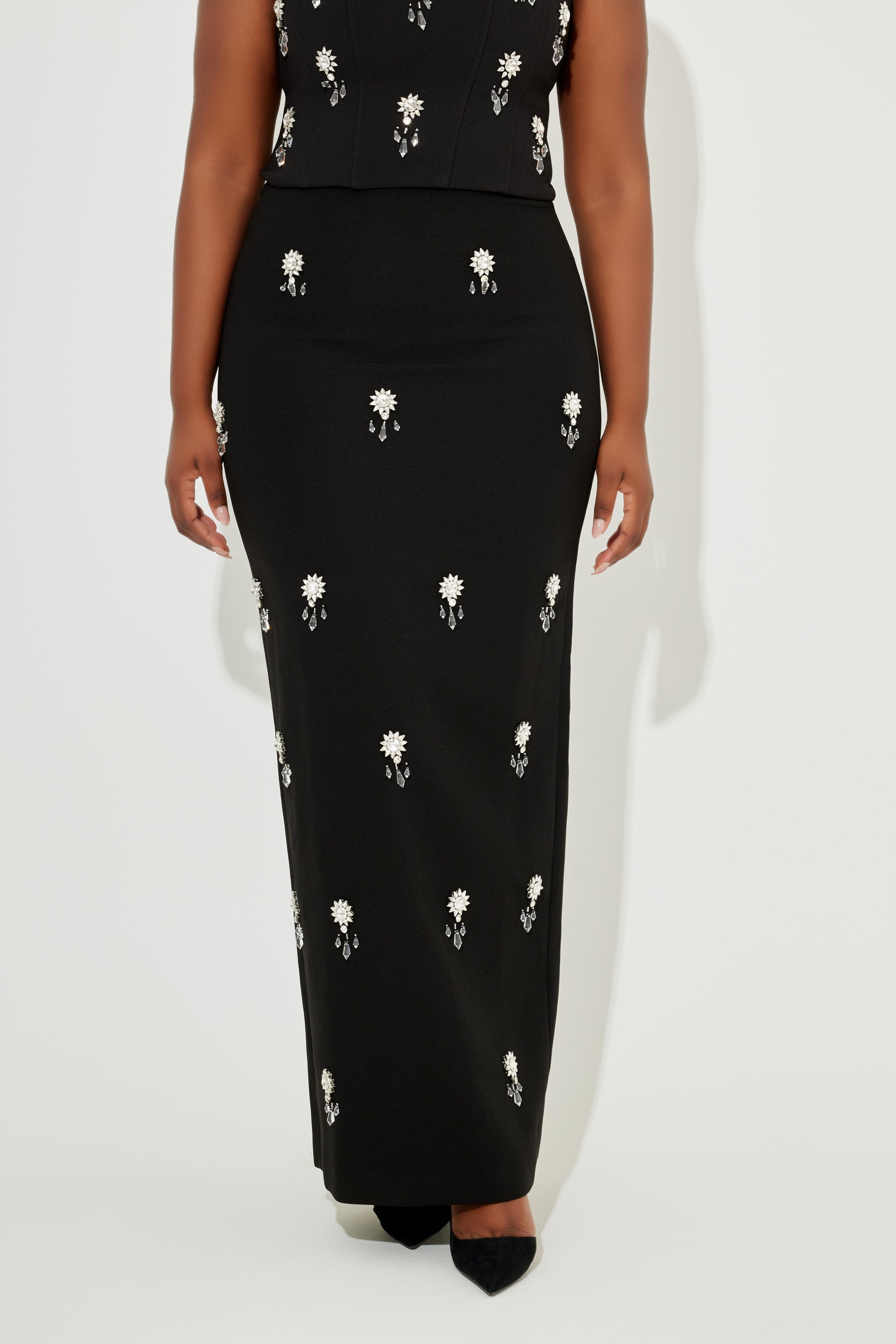 The Ultimate Muse Crystal Maxi Skirt