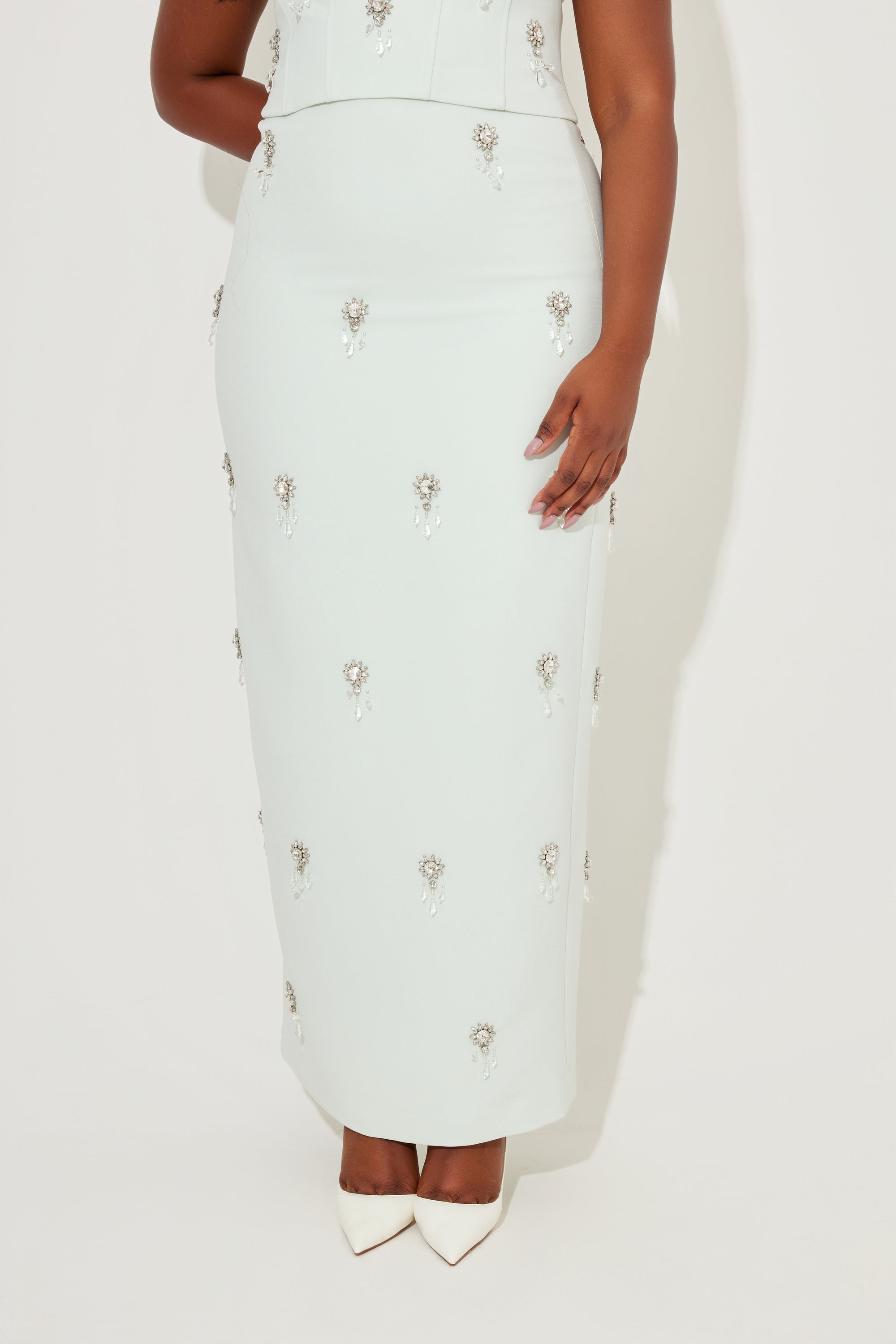 The Ultimate Muse Crystal Maxi Skirt