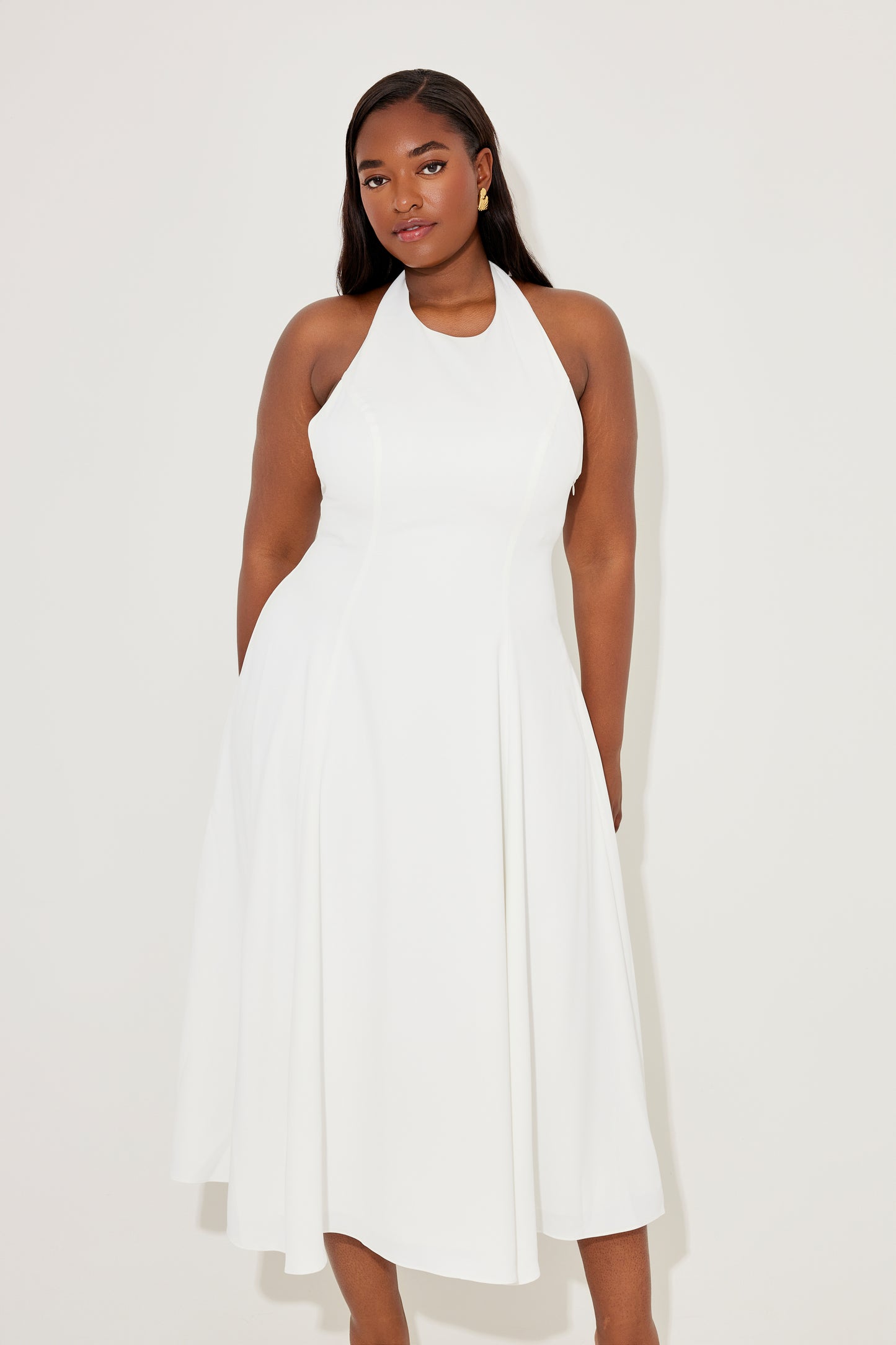 Low Back Midi Dress