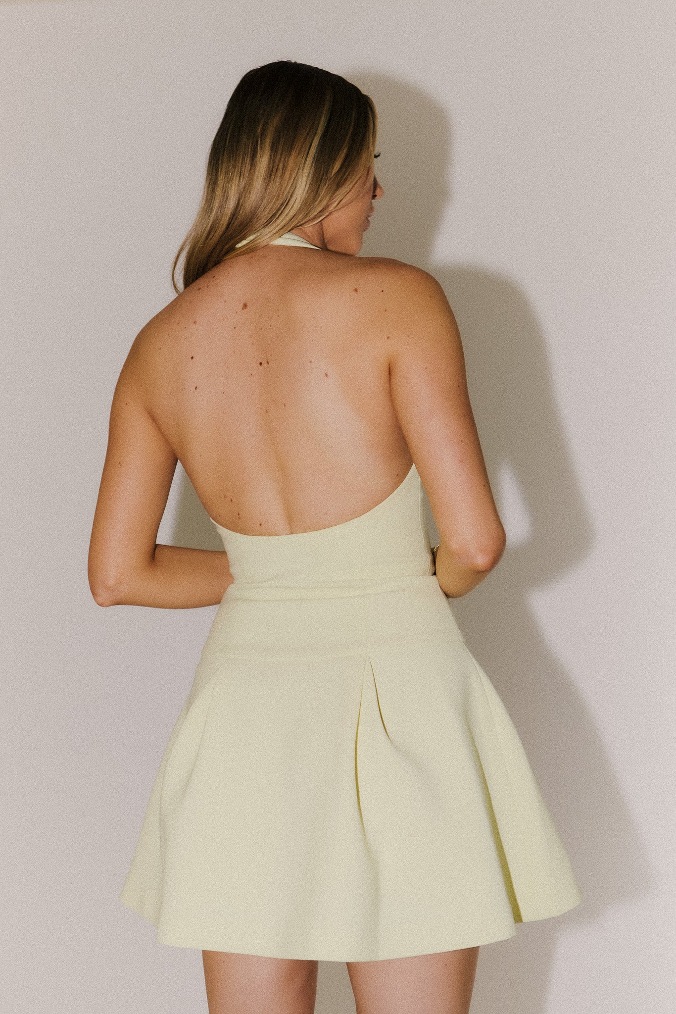 Dropped Hem Mini Dress