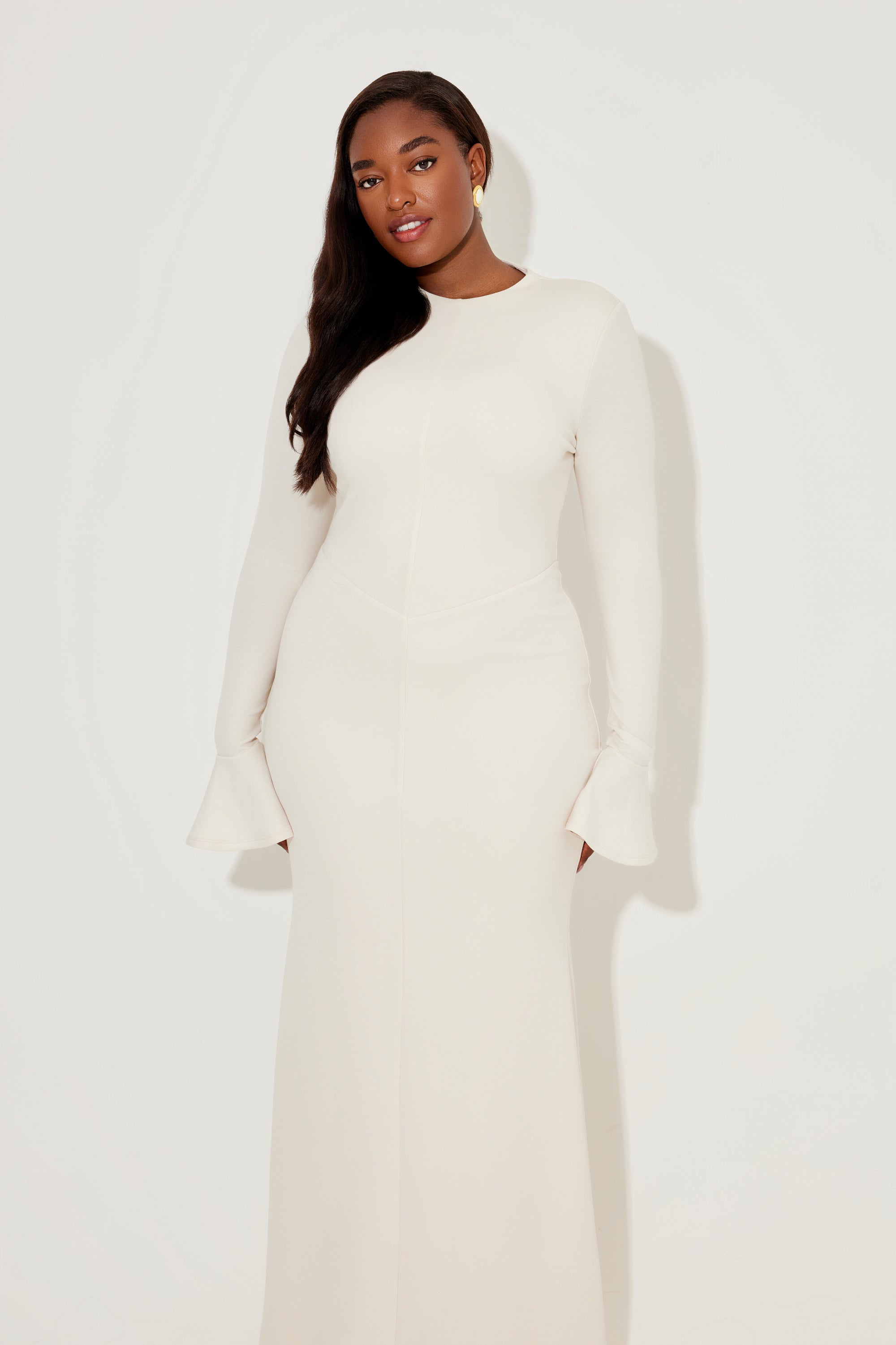 The Ultimate Muse Knitted Long Sleeve Maxi Dress