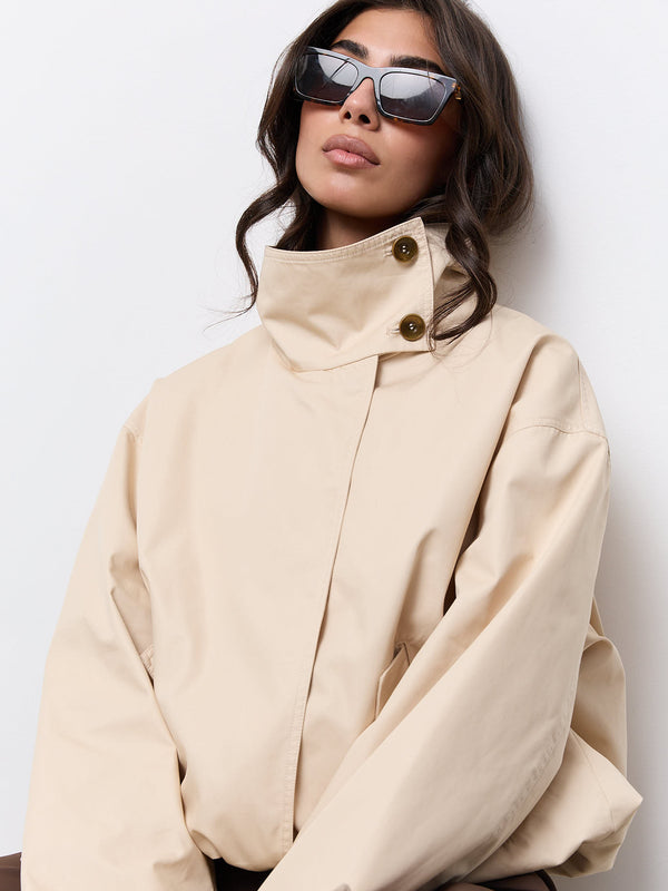 Oversized Cotton Mix Jacket