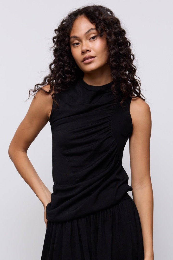 Sheer Gathered Detail Top – Odd Muse