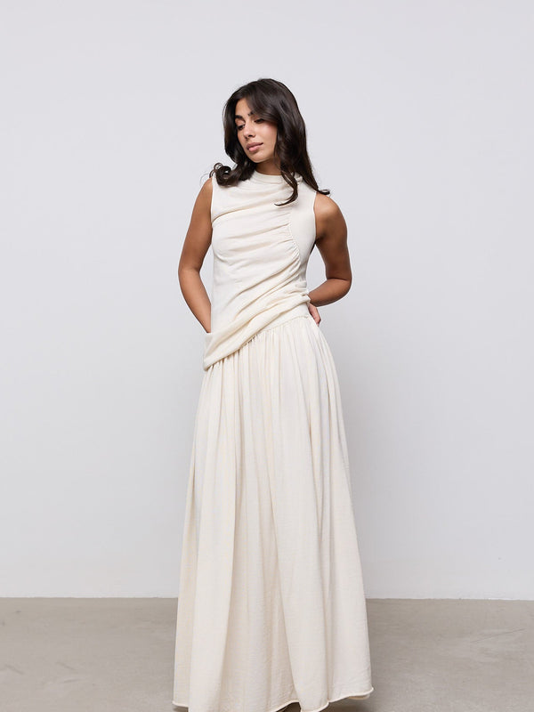 Sheer Knitted Maxi Skirt