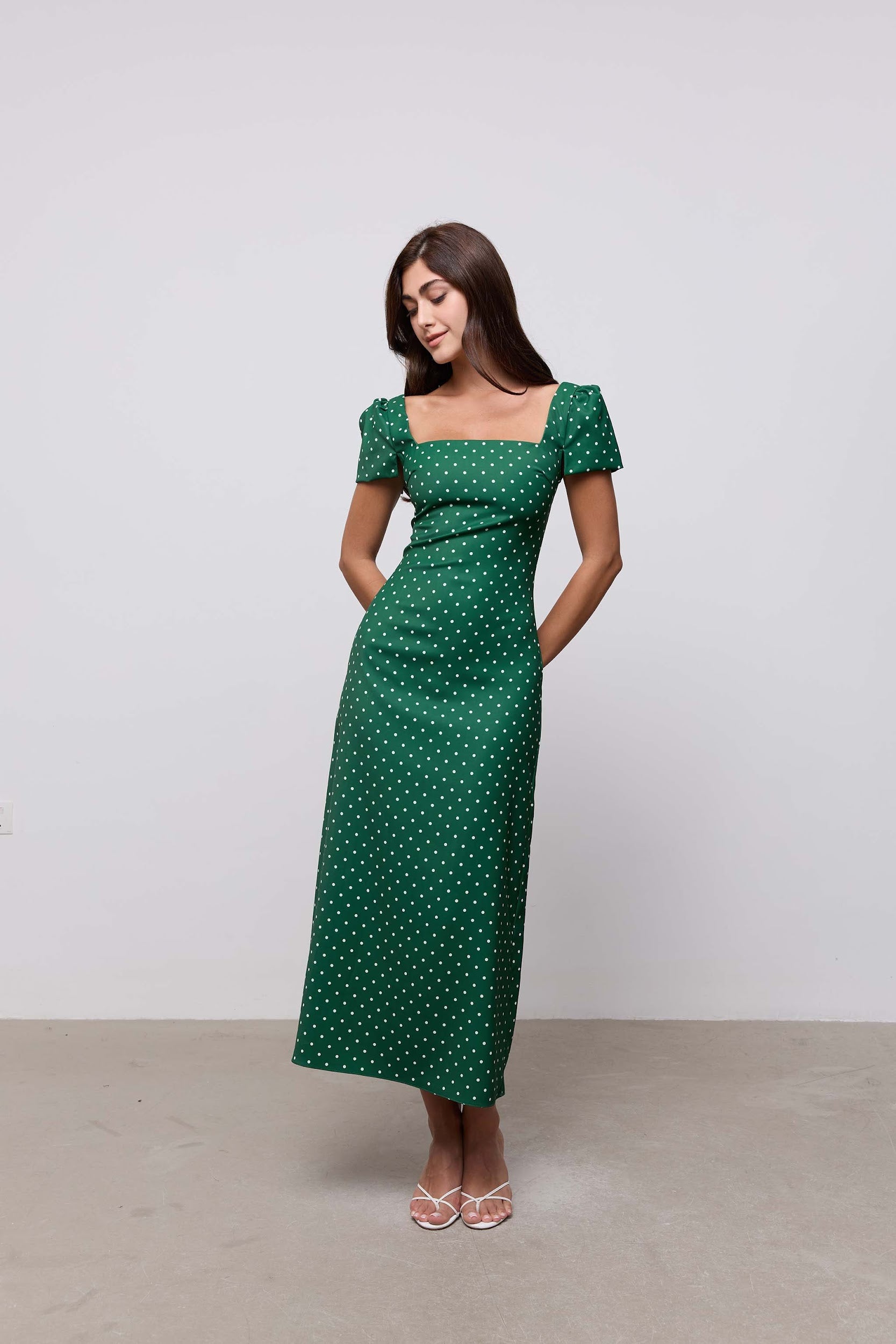 Square Neck Slip Midi Dress Odd Muse Square Neck Slip Midi Dress Odd Muse