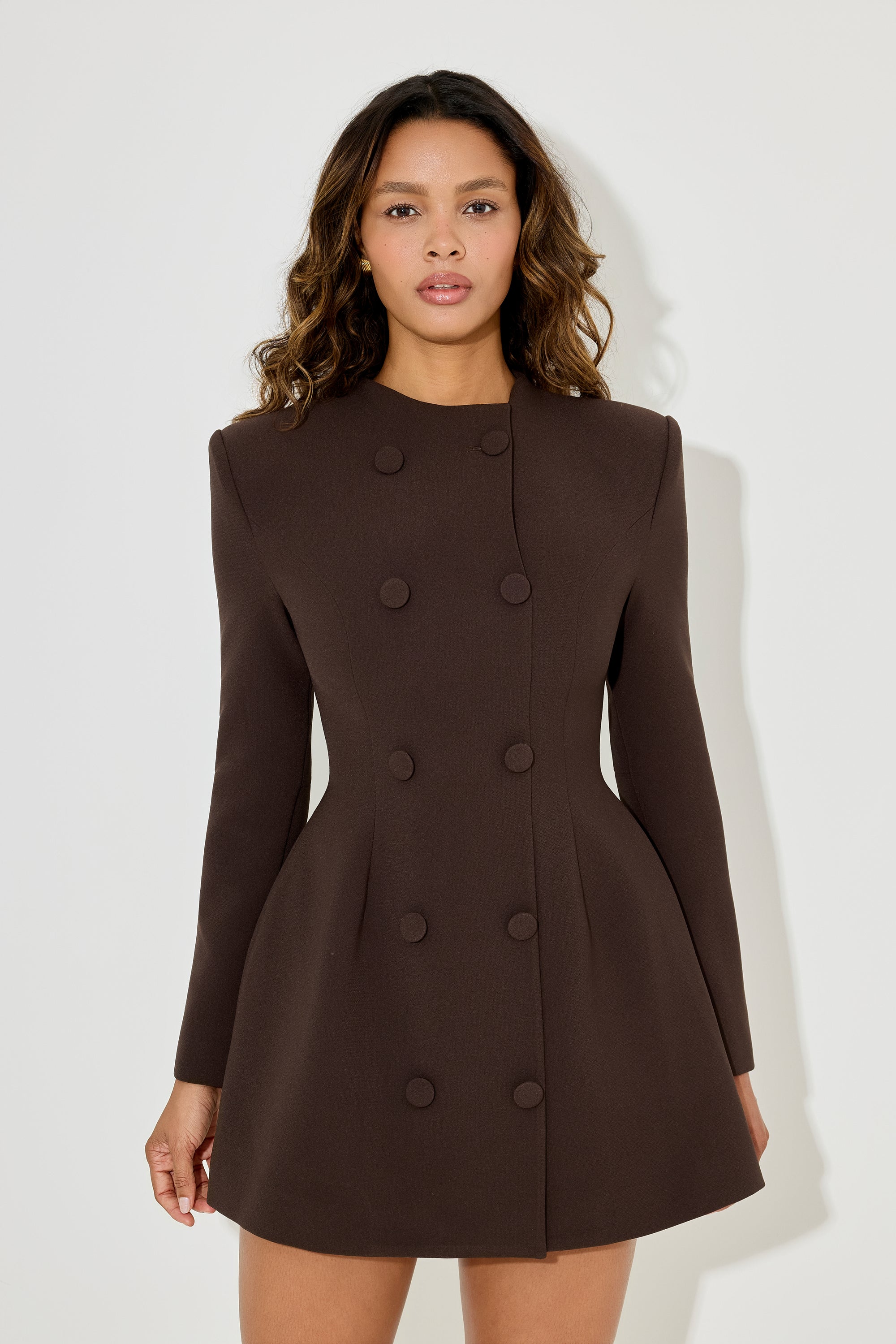 The Ultimate Muse Button Mini Dress
