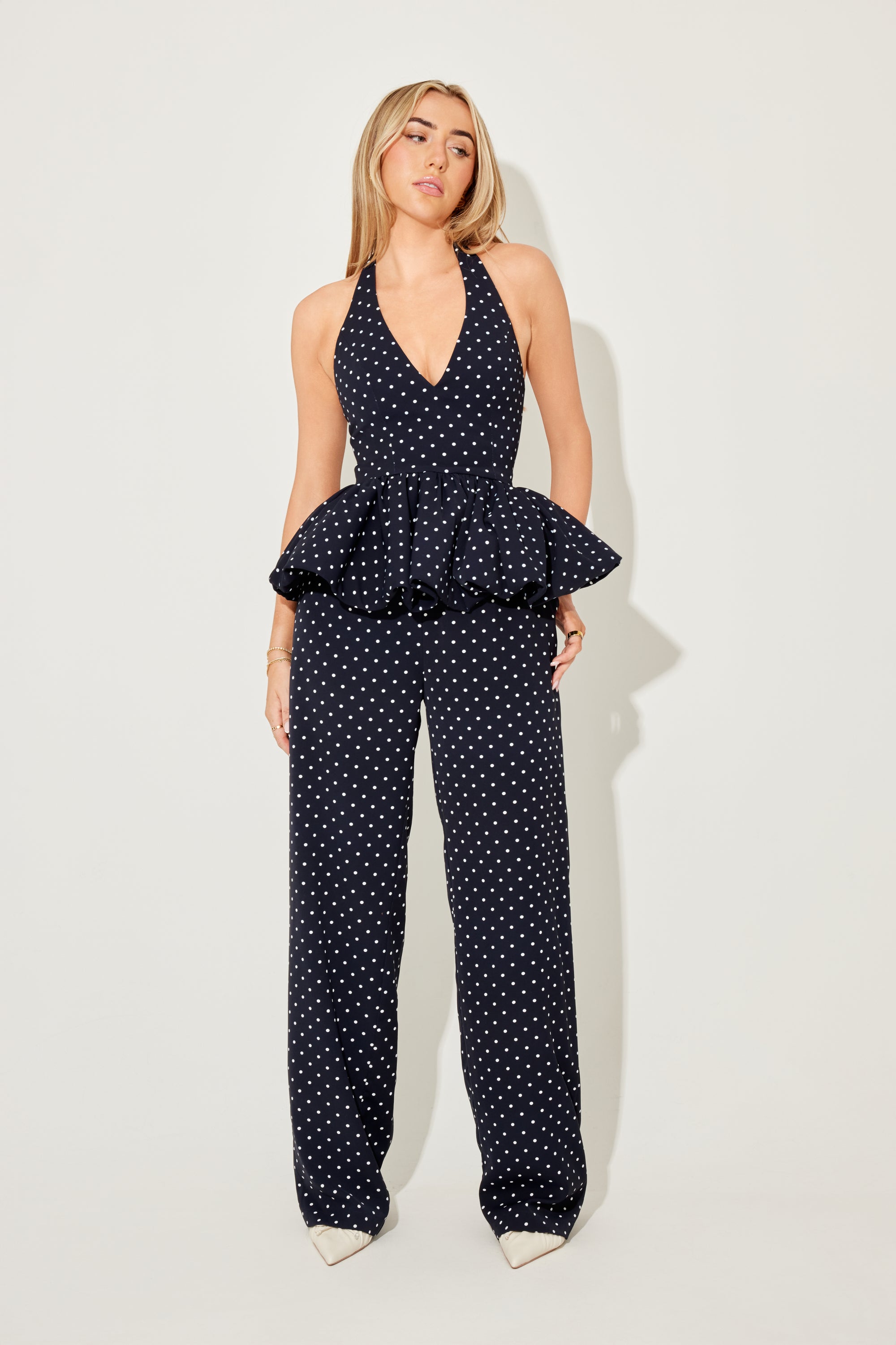 Polka Dot Wide Legs