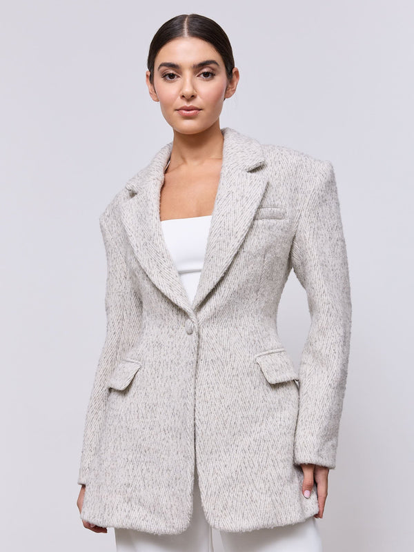 Wool Mix Tweed Blazer
