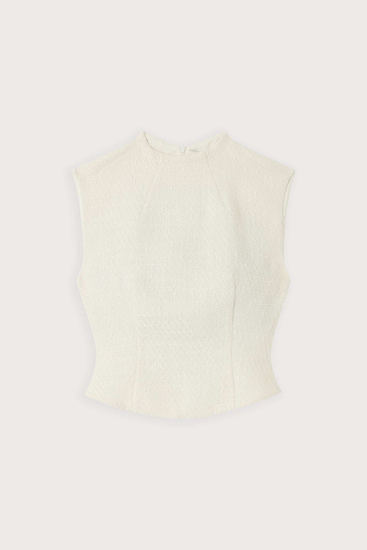 Bouclé Sleeveless Top