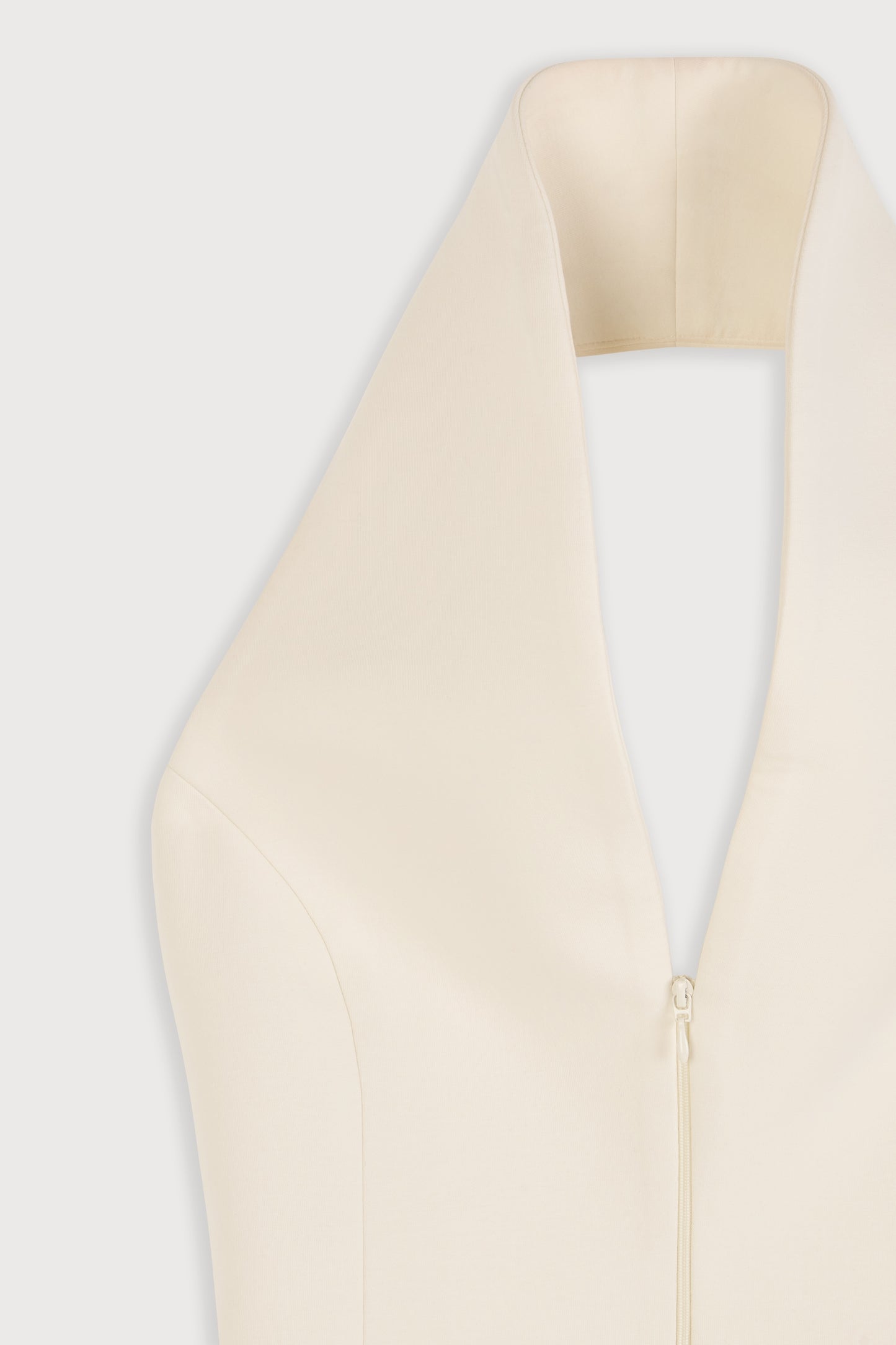 Cotton Mix Zip Detail Top