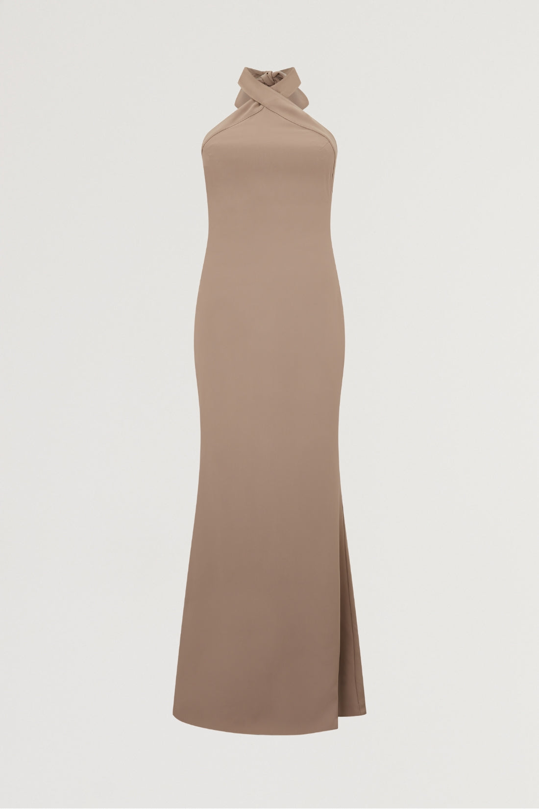 Cross Halter Neck Maxi Dress