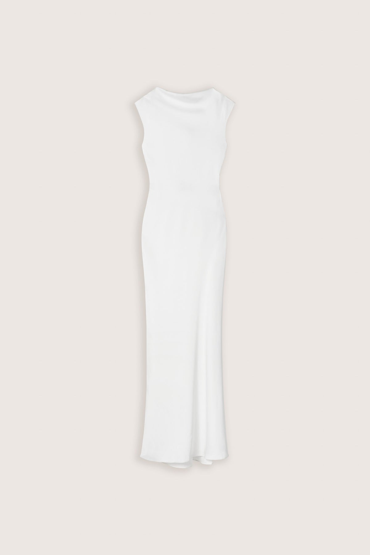 Satin Drape Maxi Dress