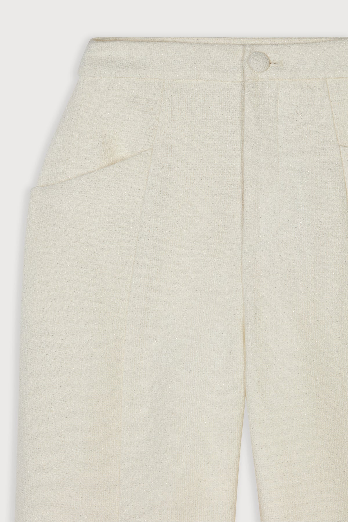 Tweed Slim Flare Trousers