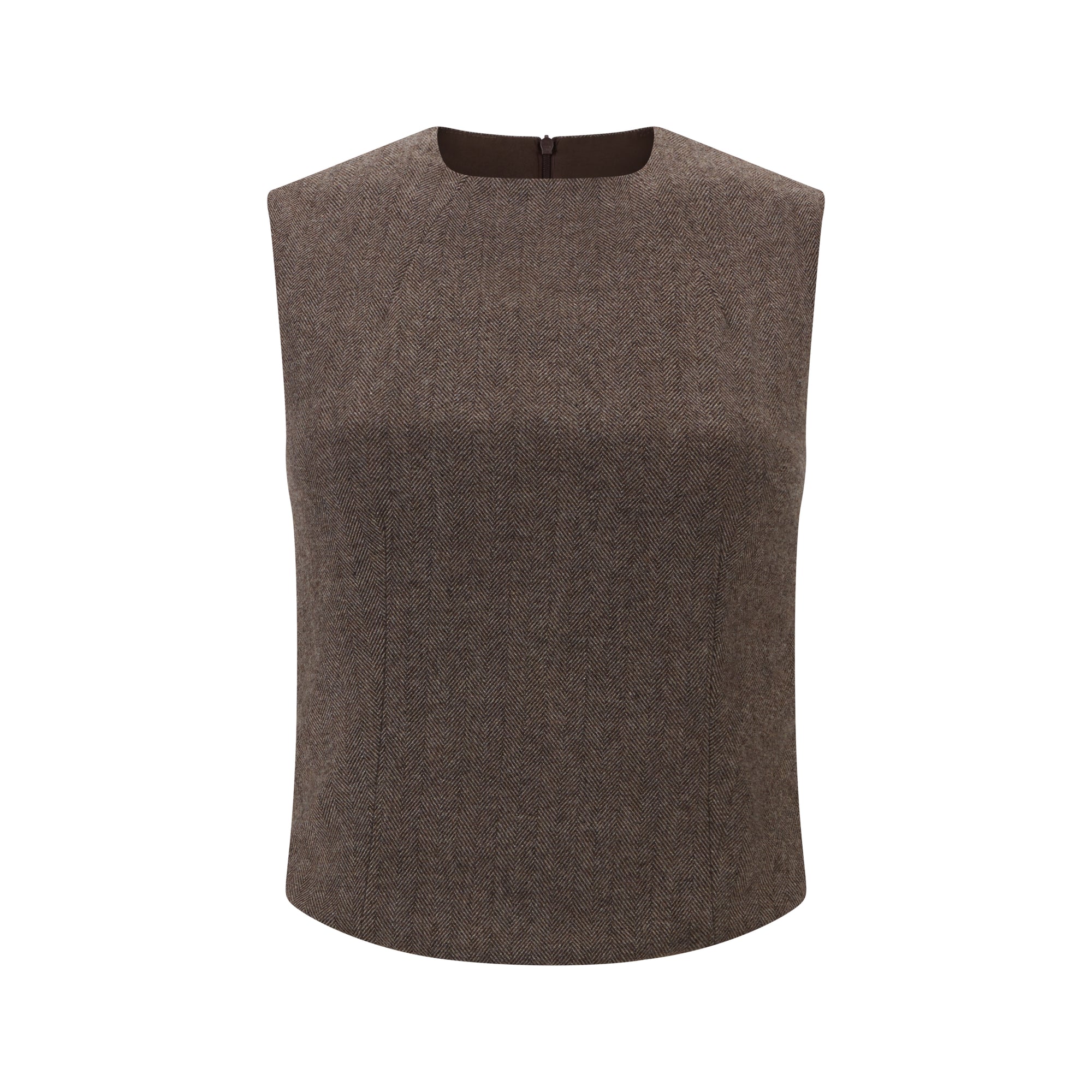 The Ultimate Muse Herringbone Sleeveless Top