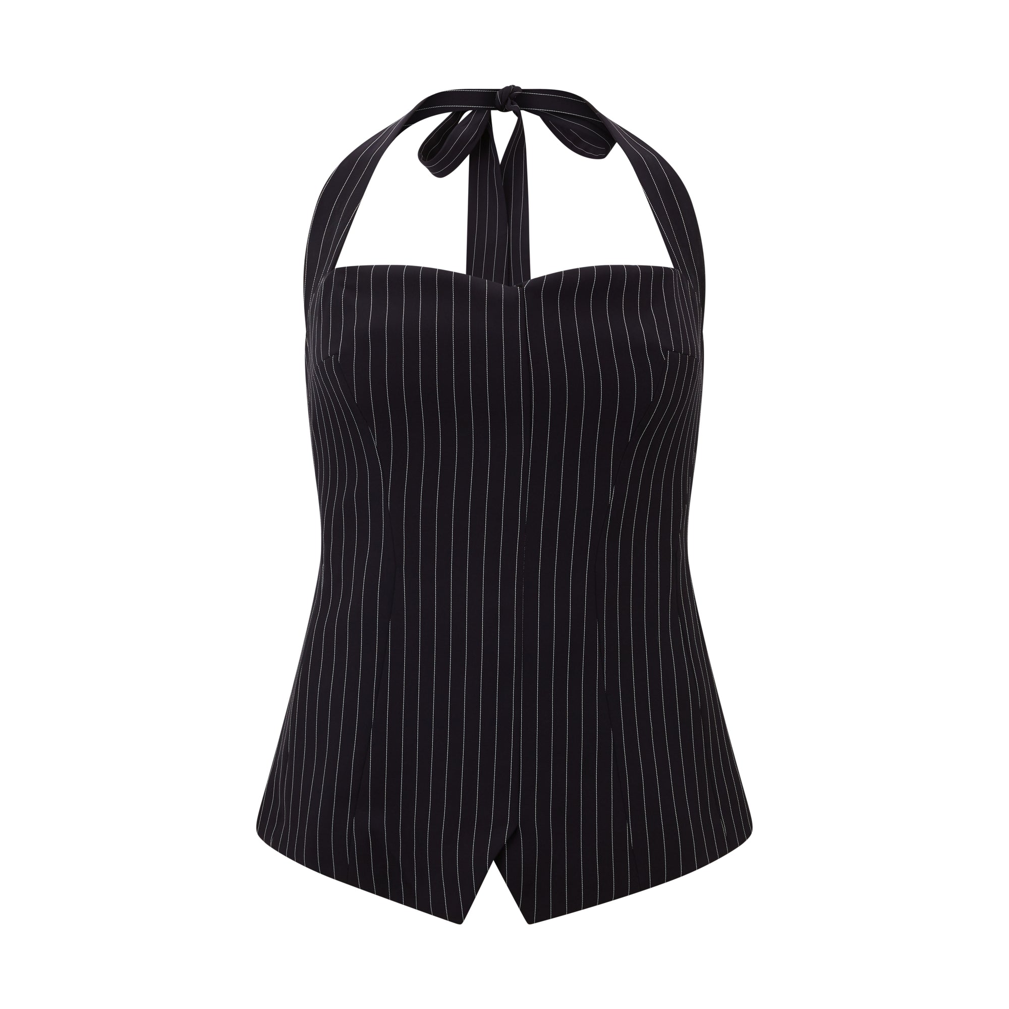 The Ultimate Muse Pin Stripe Halter Top