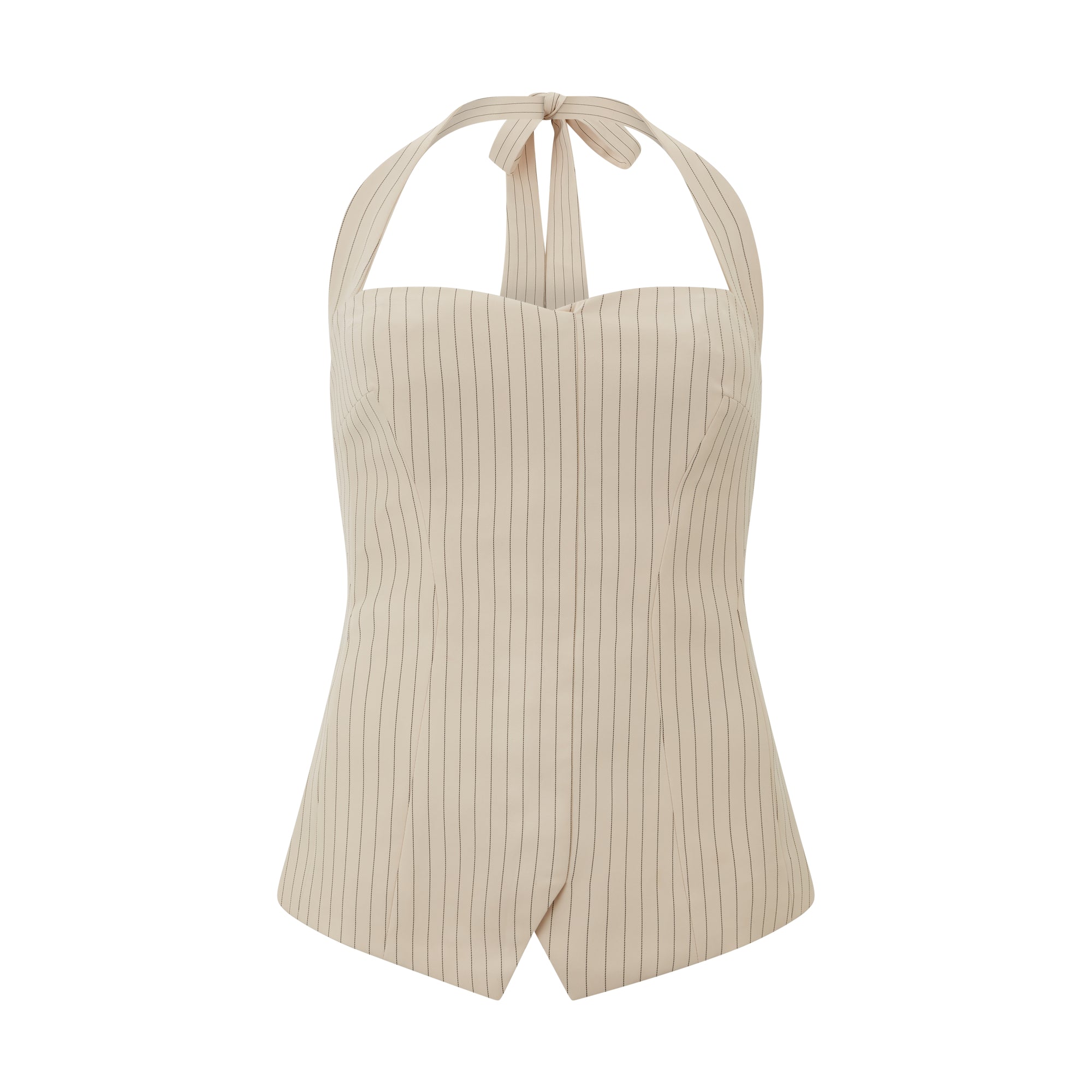 The Ultimate Muse Pin Stripe Halter Top