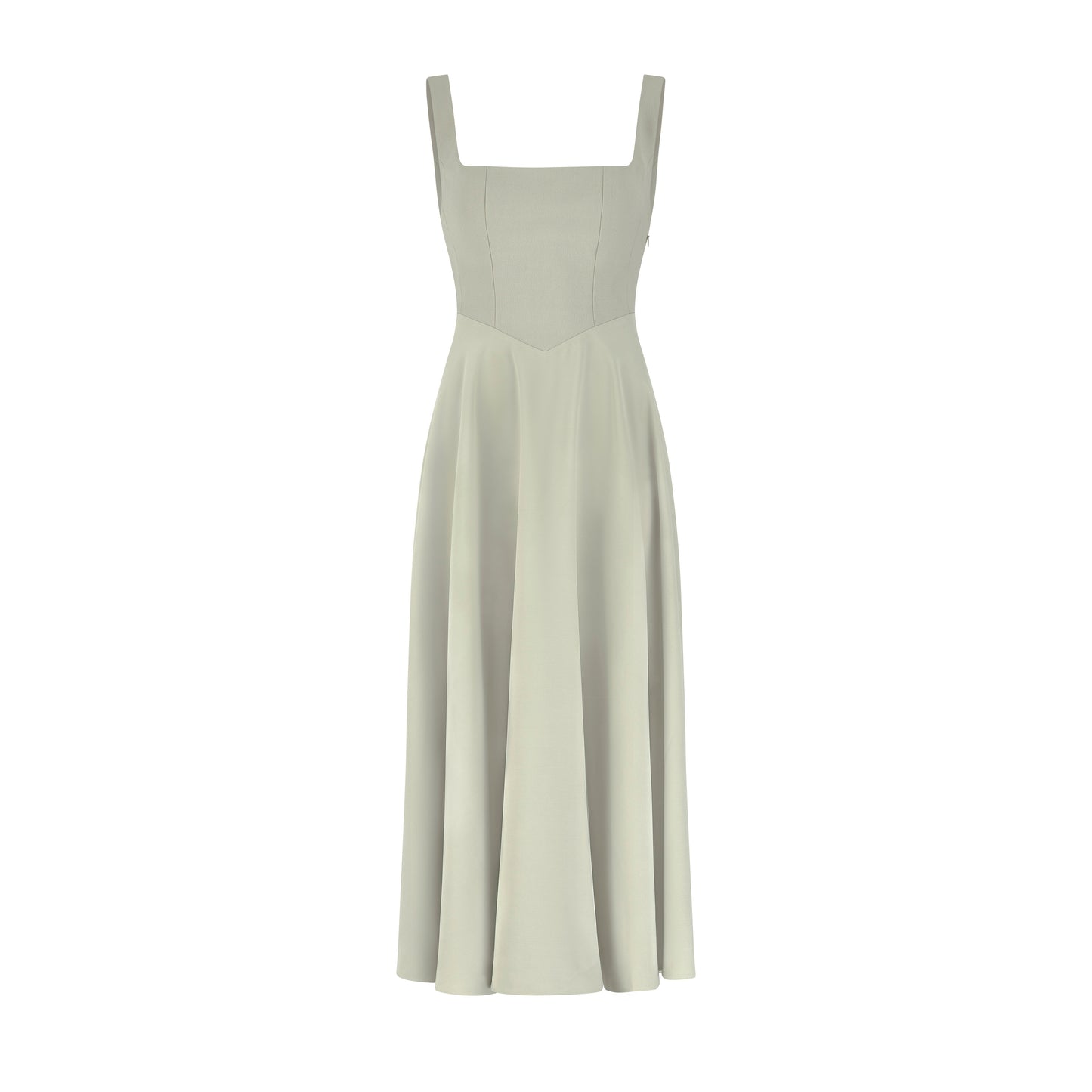 Square Neck Midi Dress