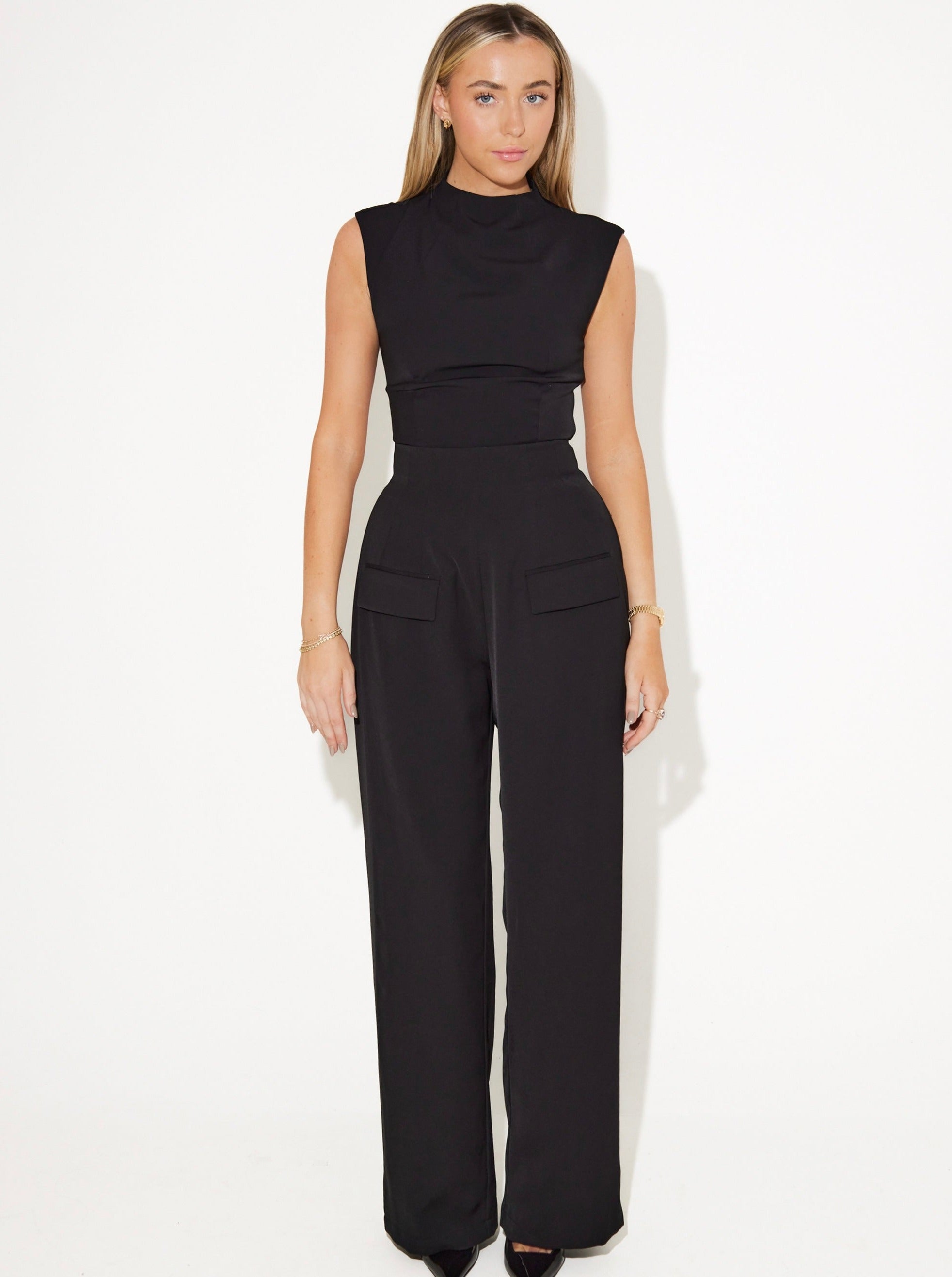 The Ultimate Muse Wide Leg Trousers | Black