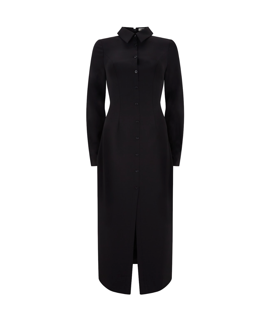 Long Sleeve Collar Maxi Dress