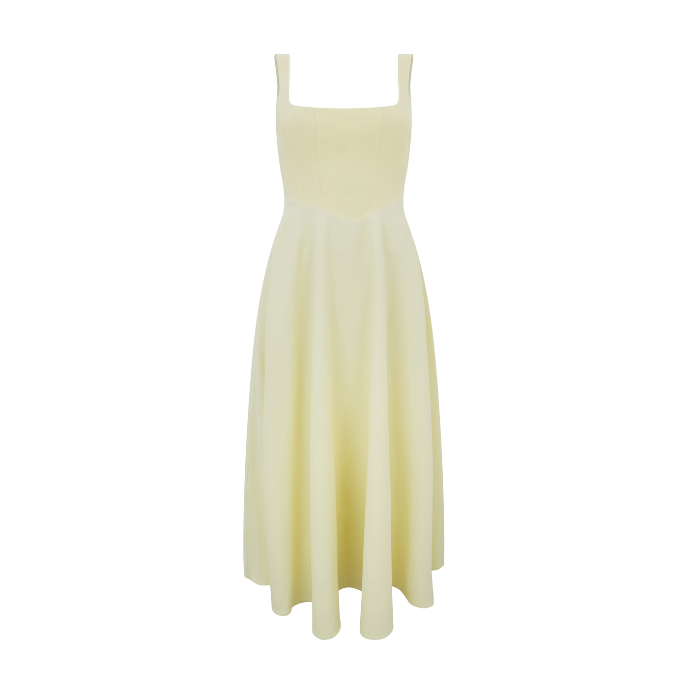 Square Neck Midi Dress