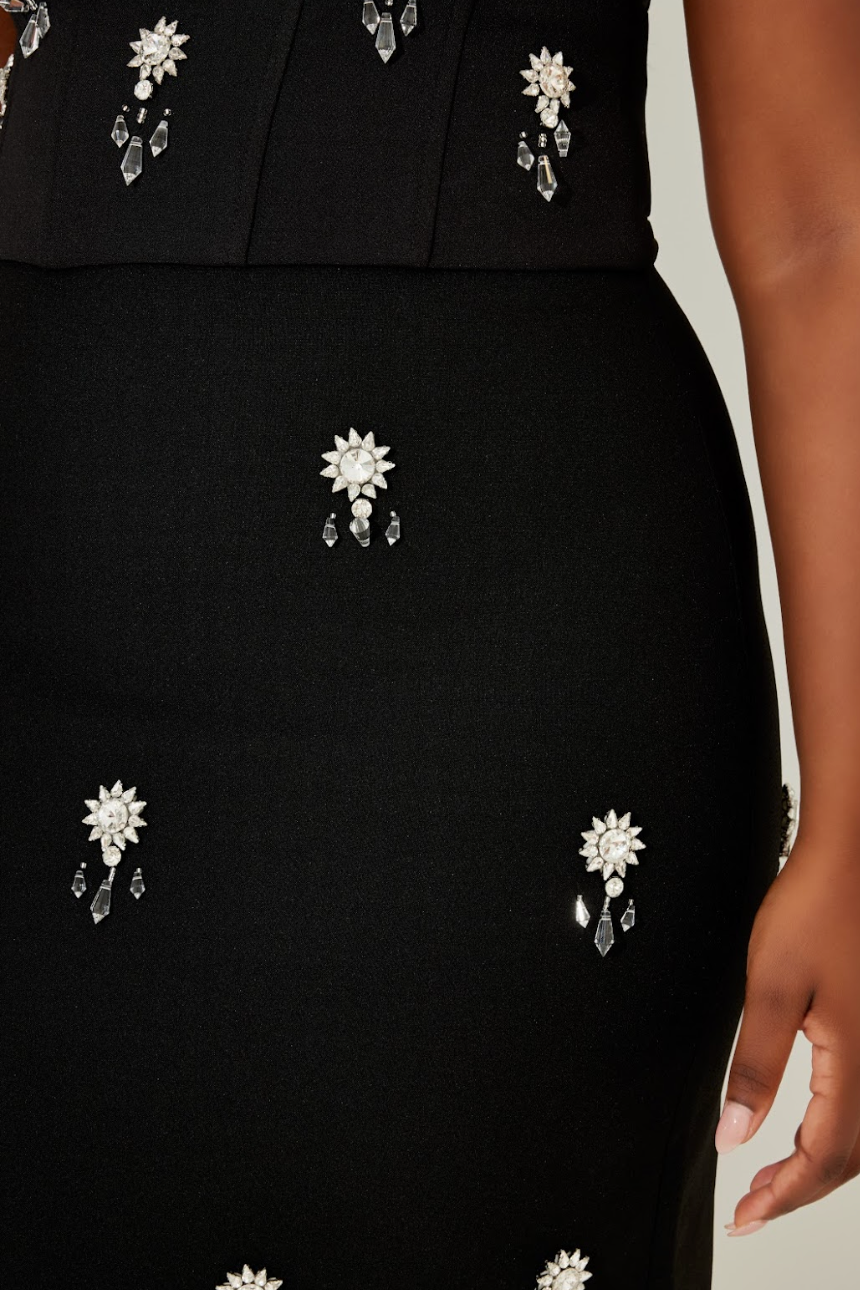 The Ultimate Muse Crystal Maxi Skirt
