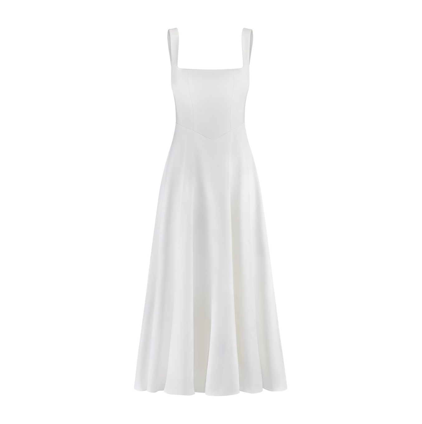 Square Neck Midi Dress
