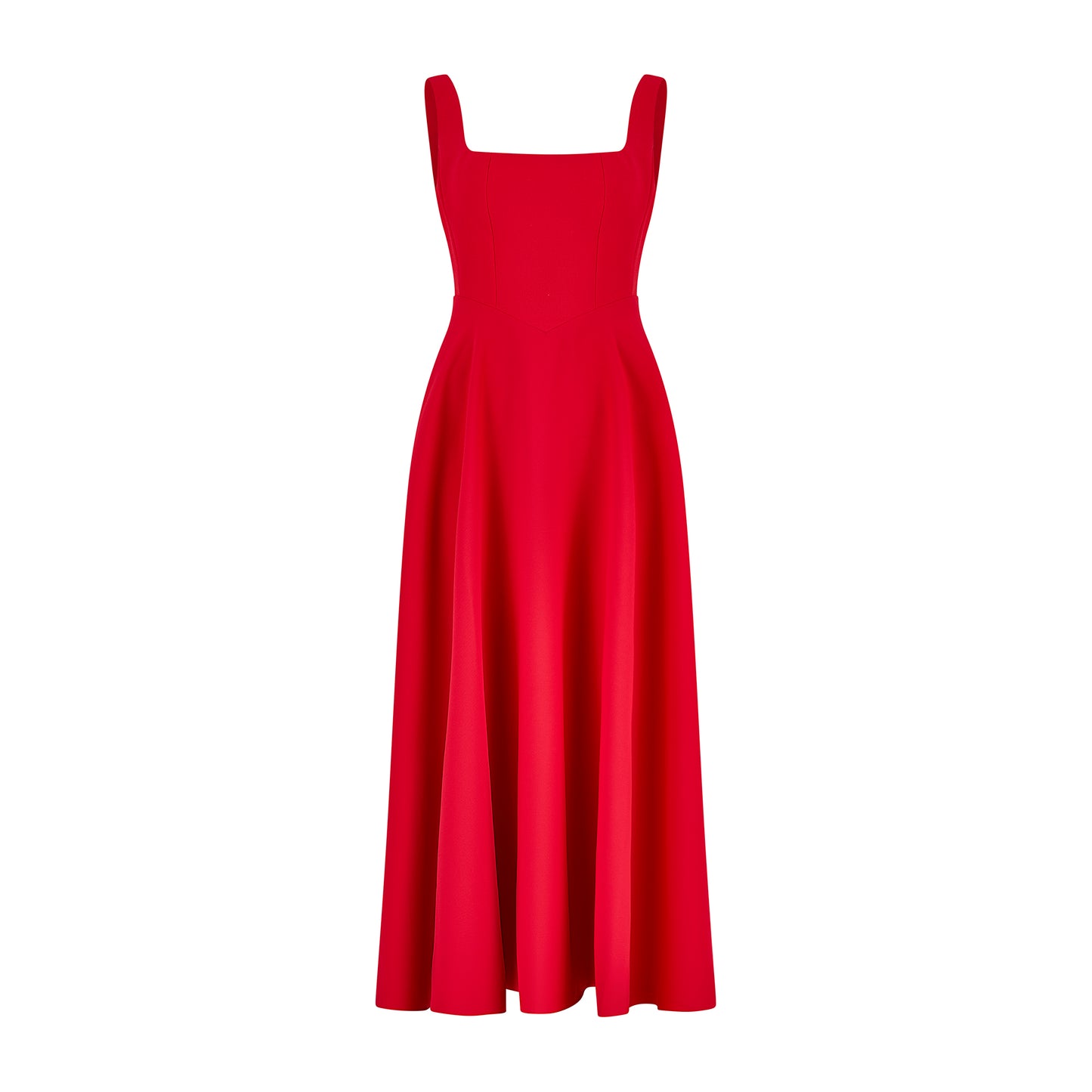 Square Neck Midi Dress