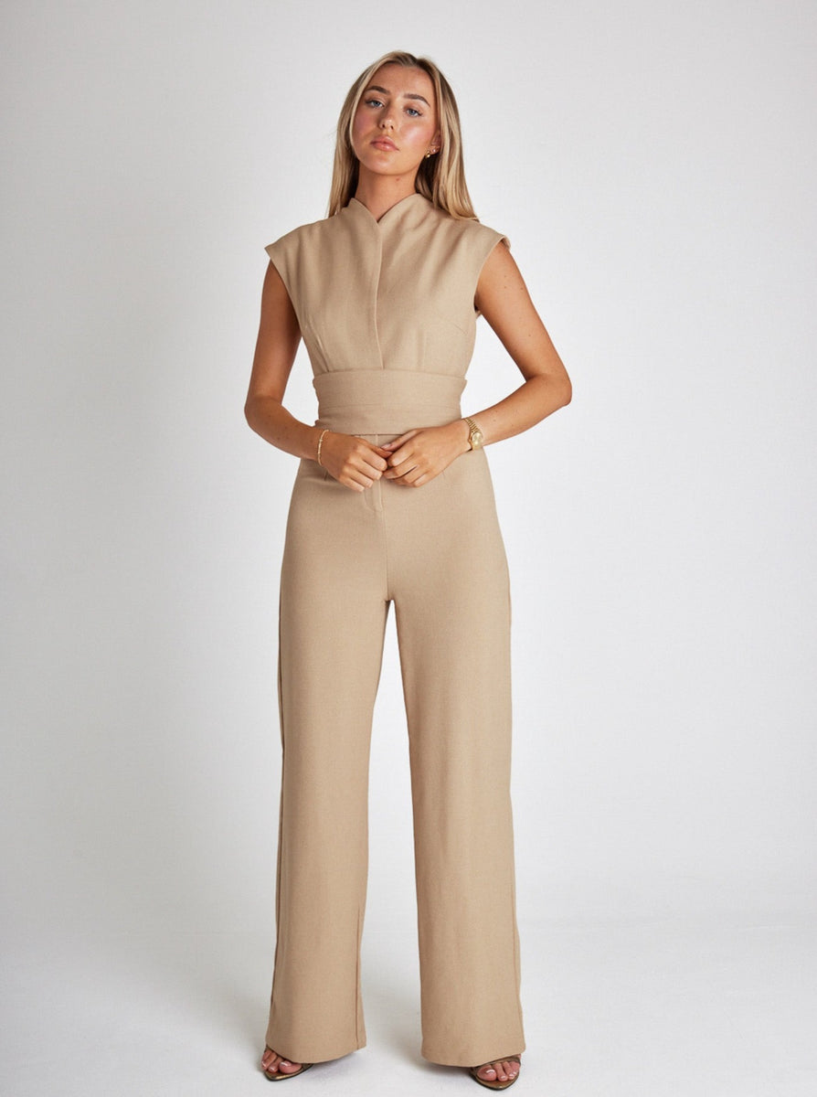 The Ultimate Muse Cap Sleeve Jumpsuit | White