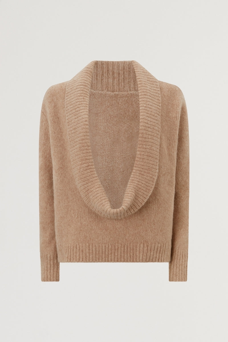 Wool Low Back Knitted Jumper