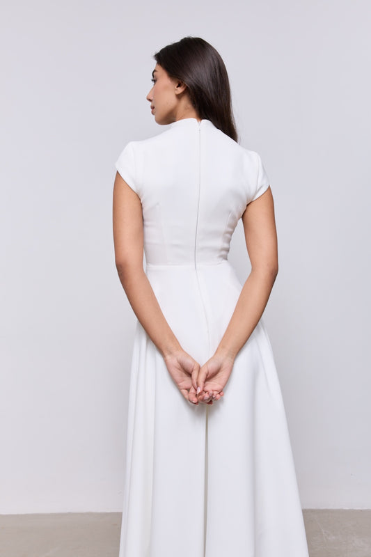 Cap Sleeve Midi Dress