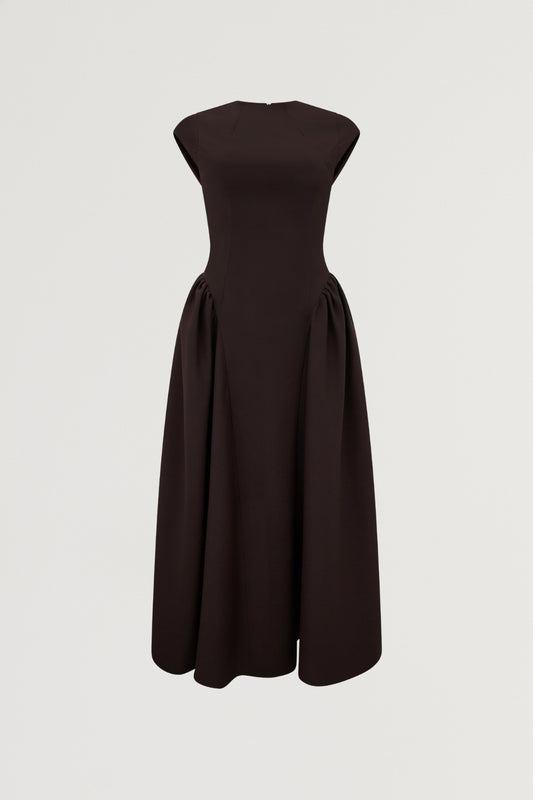 Cap Sleeve Midi Dress