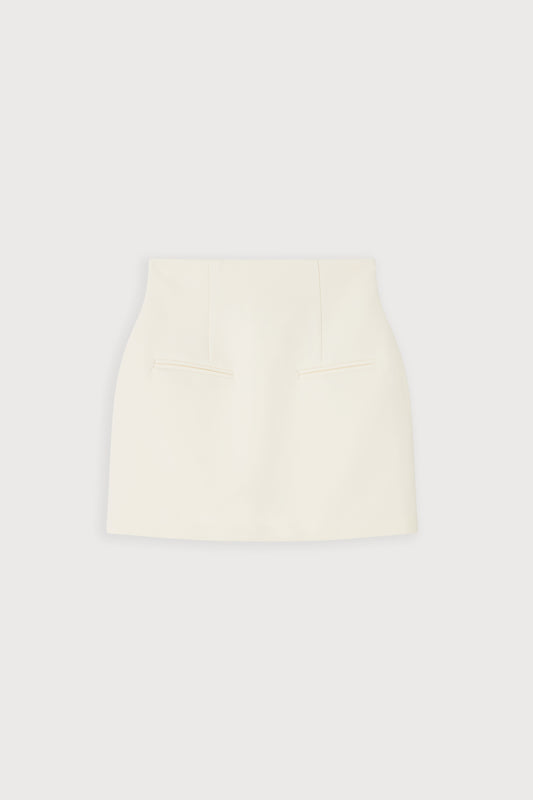 Cotton Mix Structured Skirt