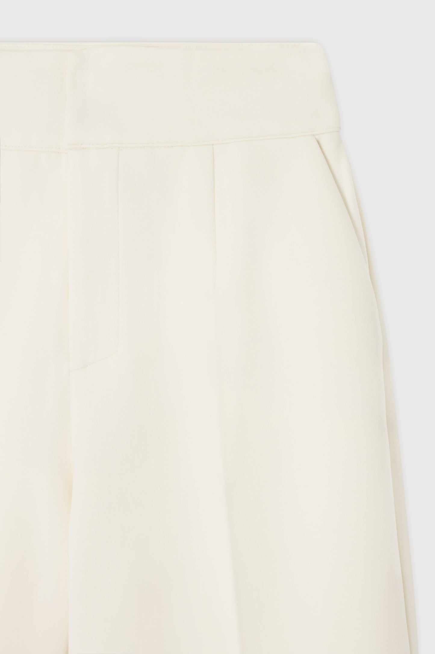 Cotton Mix Structured Trousers