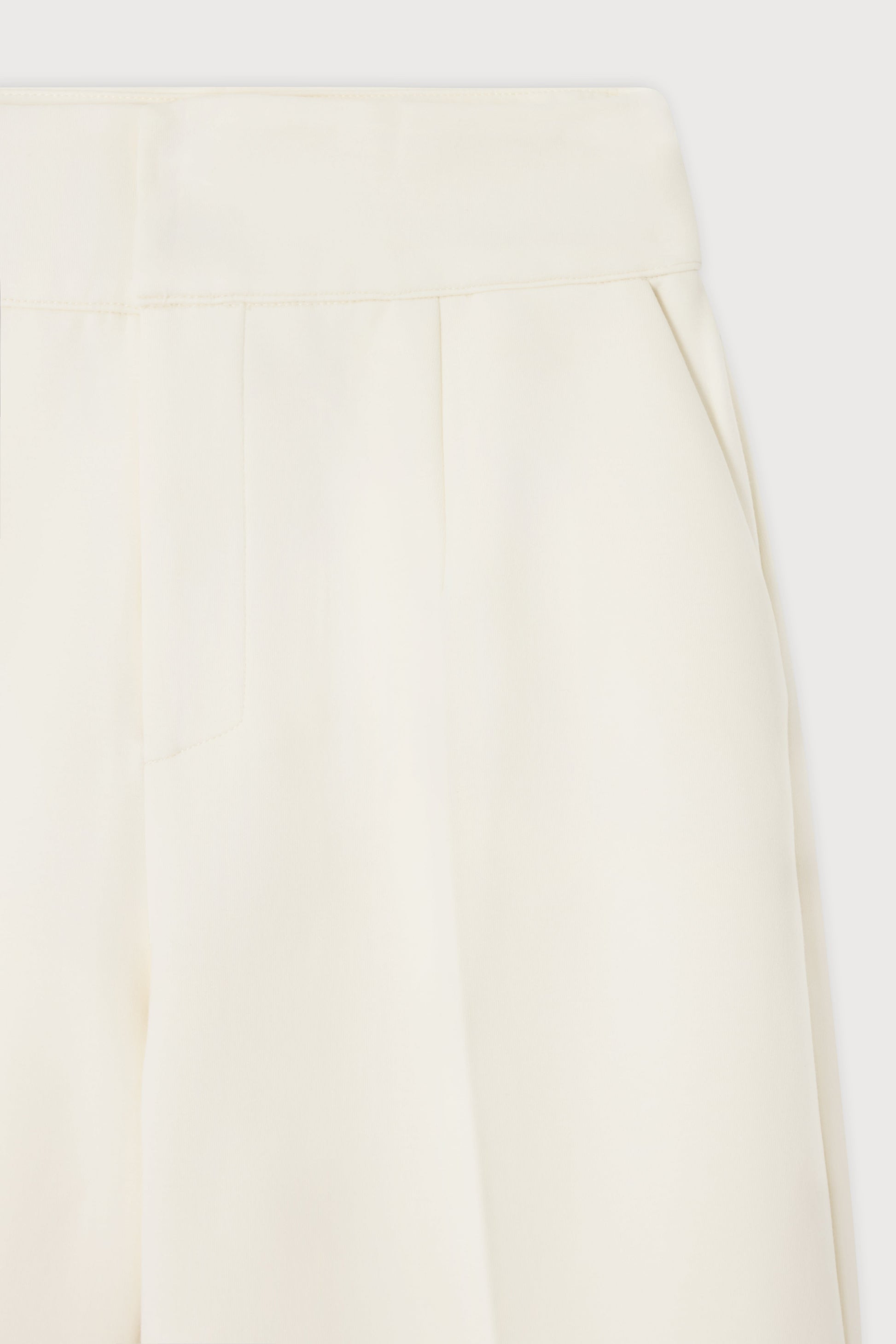 Cotton Mix Structured Trousers