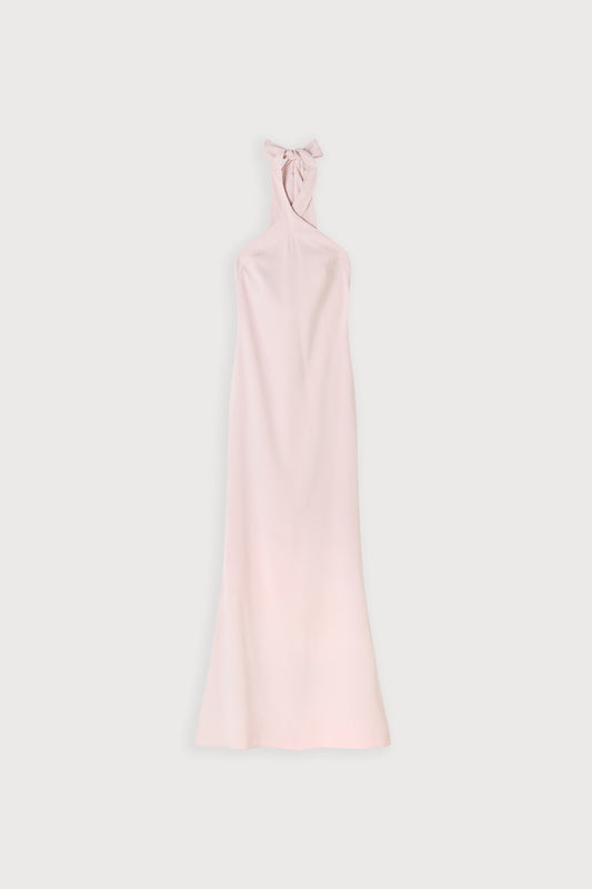 Cross Halter Neck Maxi Dress