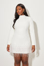 The Ultimate Muse Pearl Drop Long Sleeve Dress