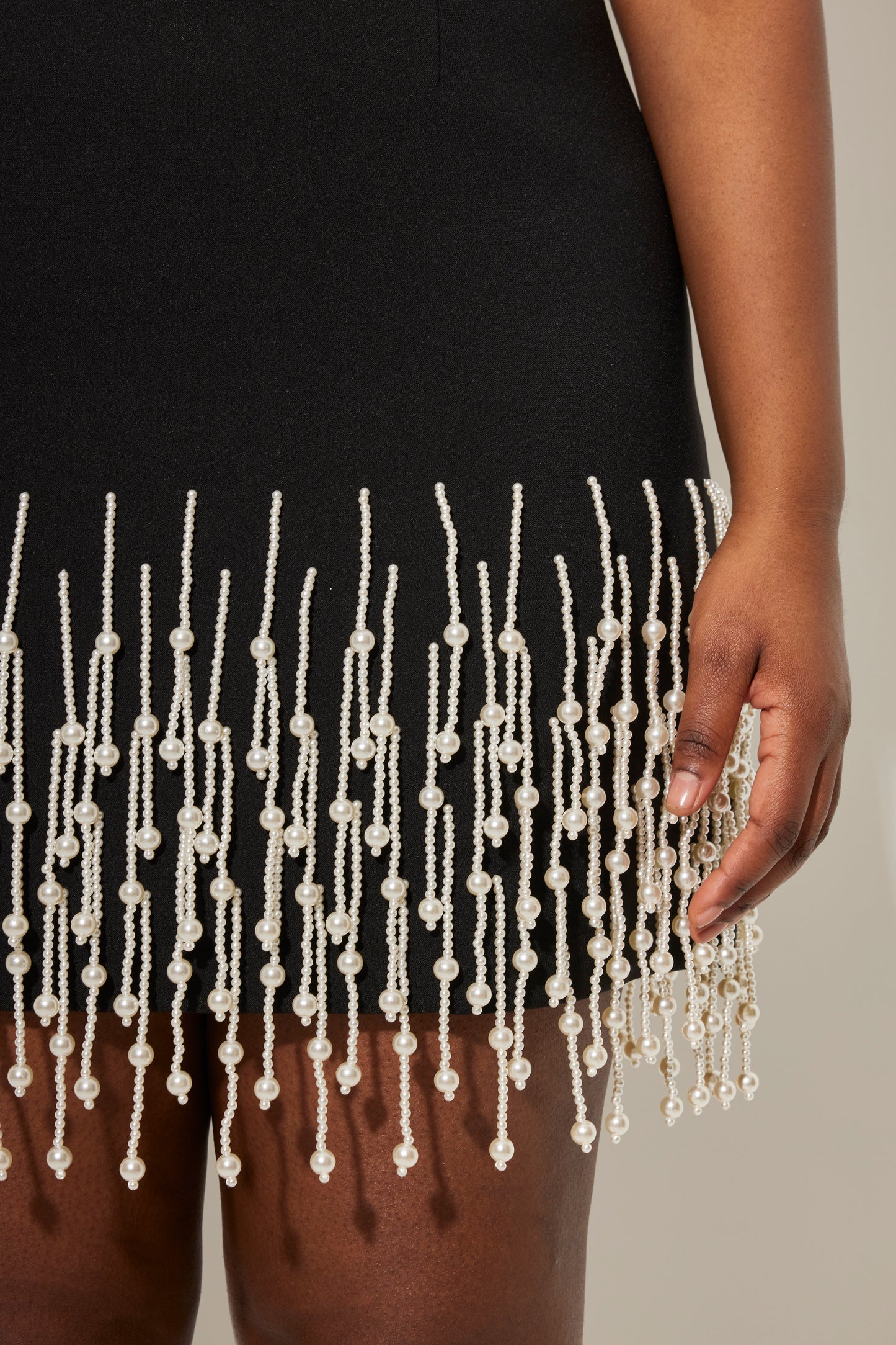 Sleeveless Pearl Drop Dress