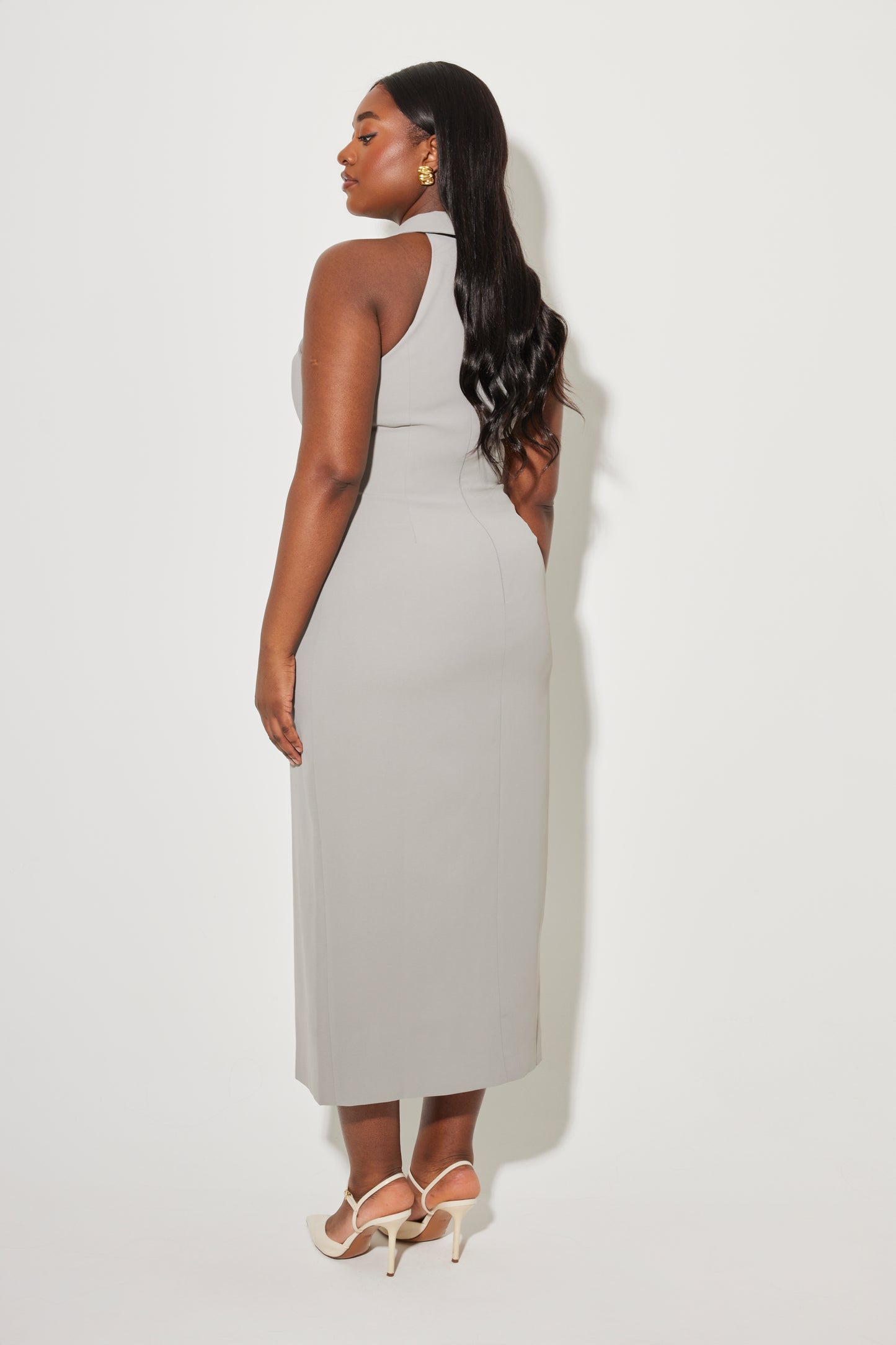Collar Maxi Dress